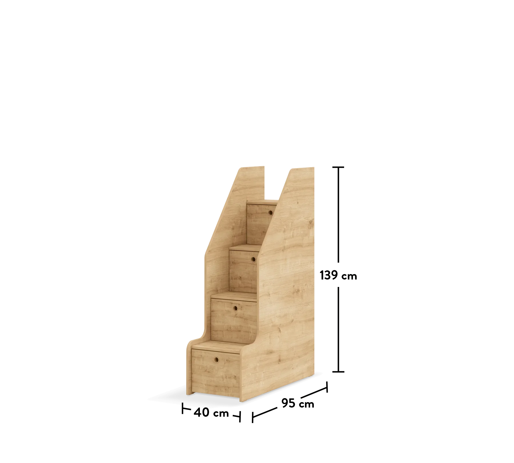 Стълба с чекмеджета за модулно двуетажно легло «Studio»