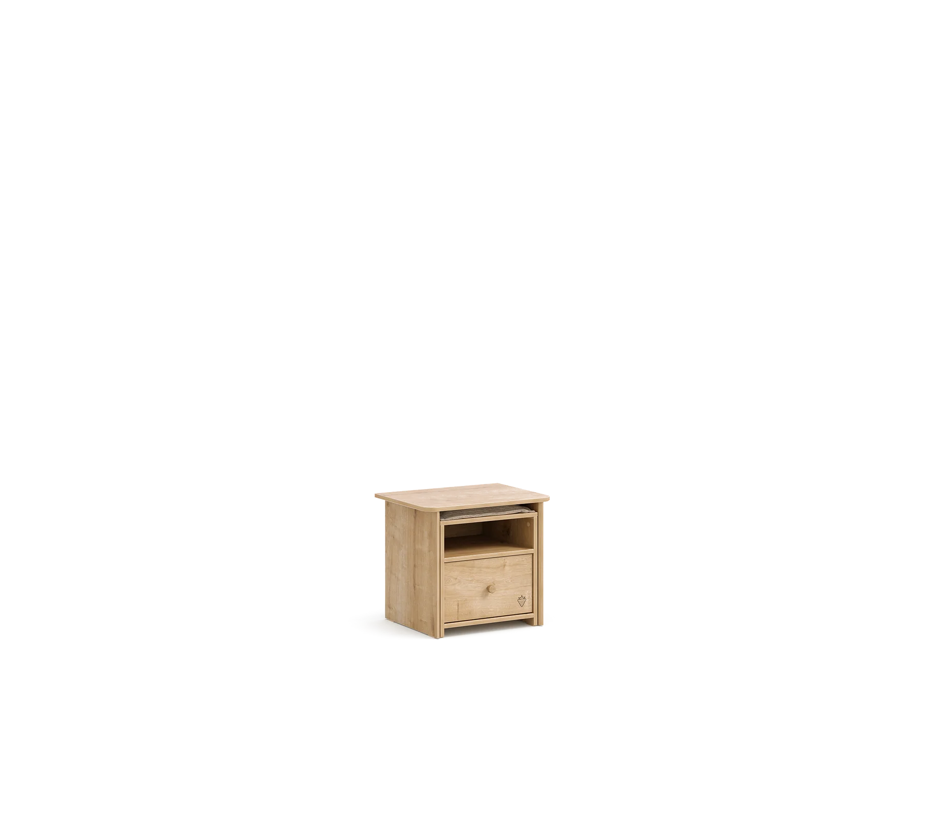 Нощно шкафче «Mocha» + издърпваща се табуретка за сядане, размер 55х48х42см