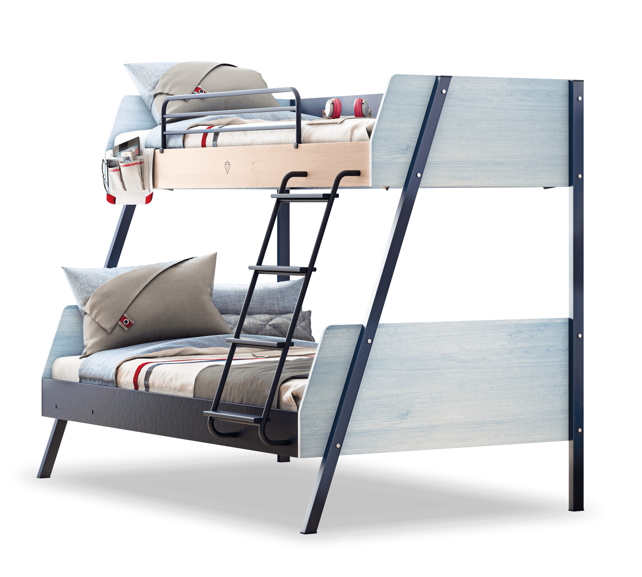 Двуетажно легло «Trio» за матраци 90x200 и 120x200см