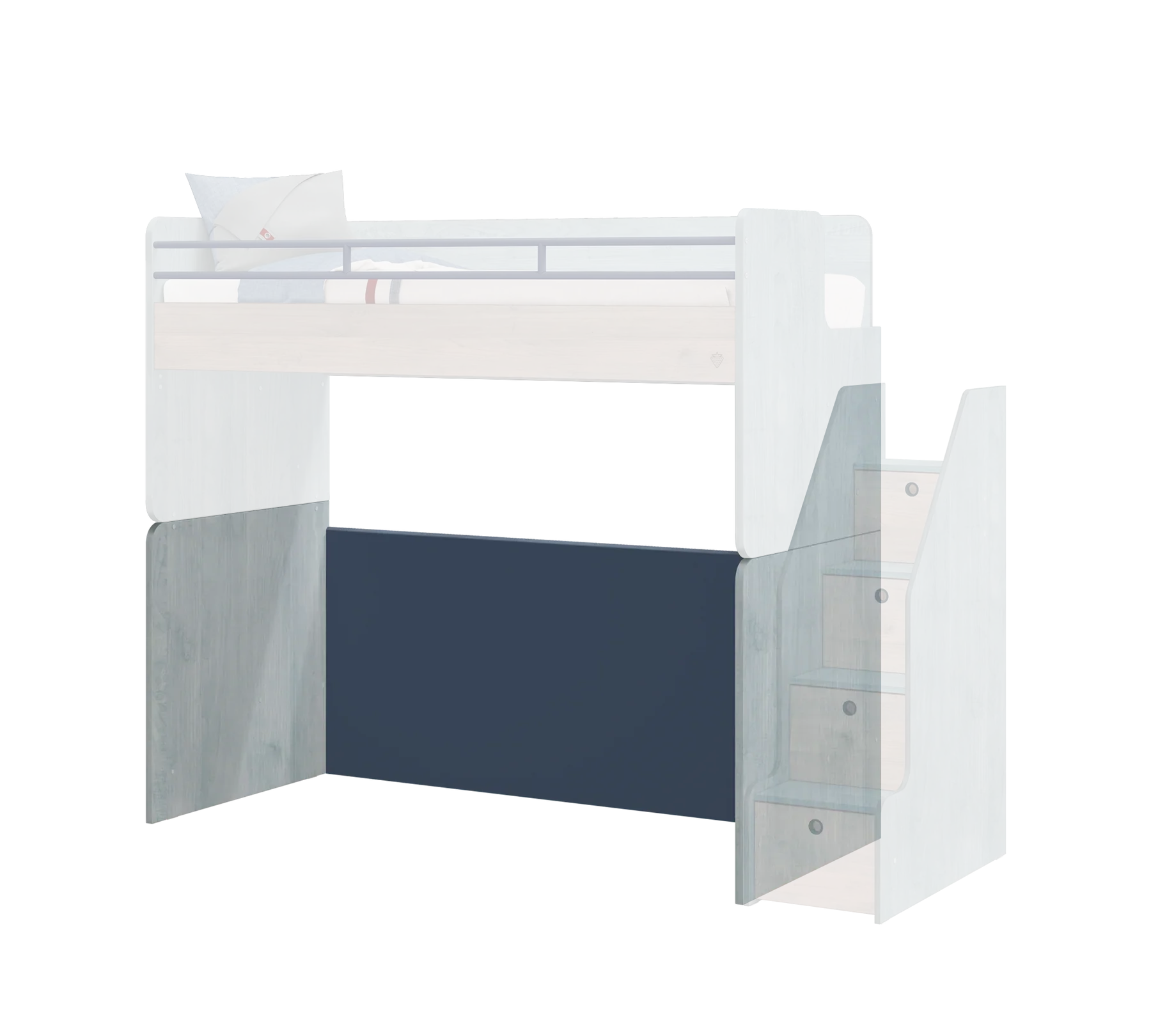 Основа за модулно двуетажно легло «Studio Trio»