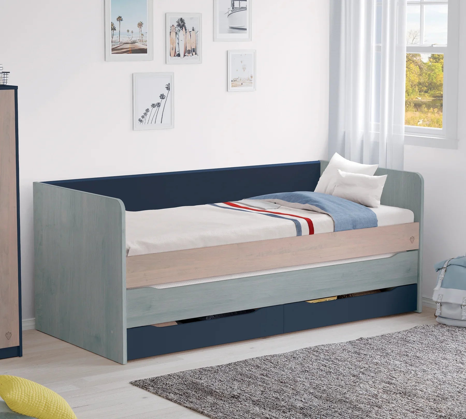 Легло за модулно двуетажно легло «Studio Trio» за матрак 90х200см