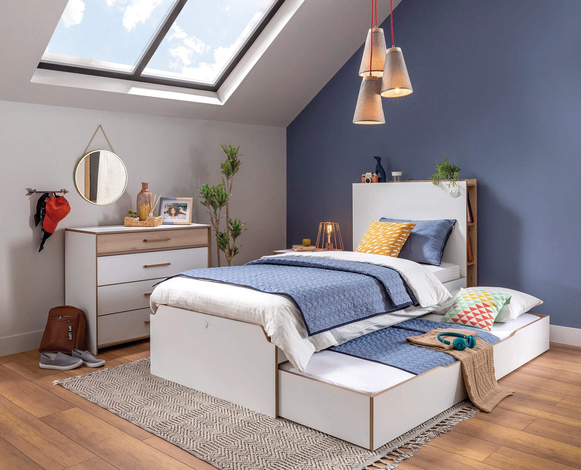 Издърпващо се легло «Modera» за матрак 90х190см