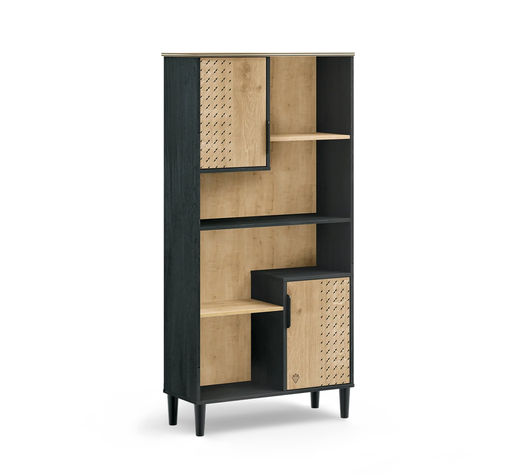 Библиотека «Black» с размер 82x164x33см