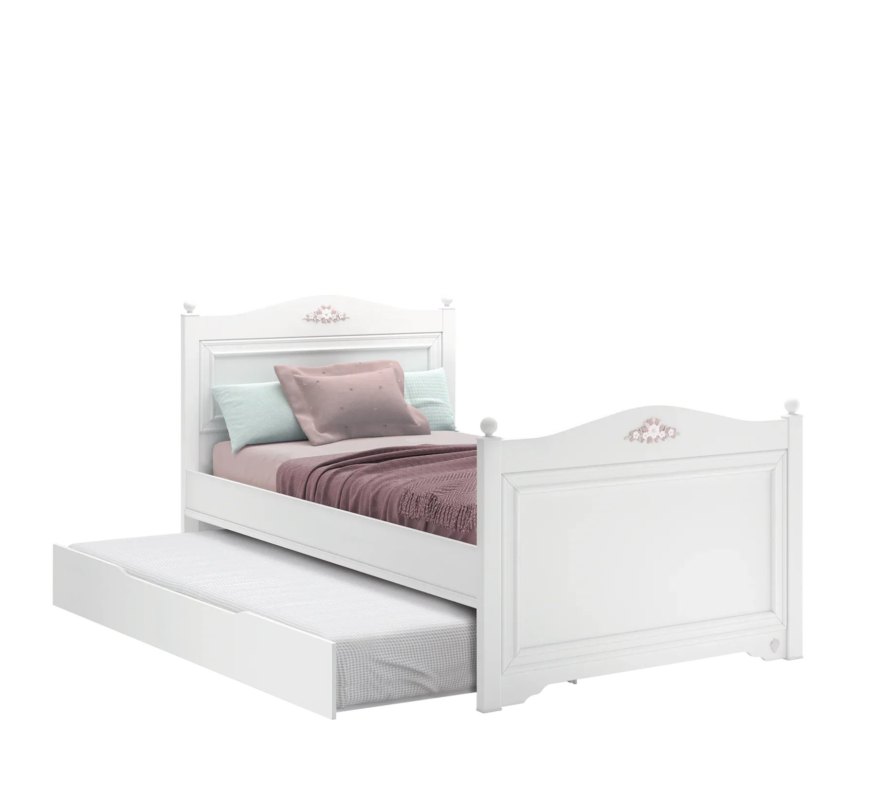 Издърпващо се легло «Rustik» за матрак 90х190см