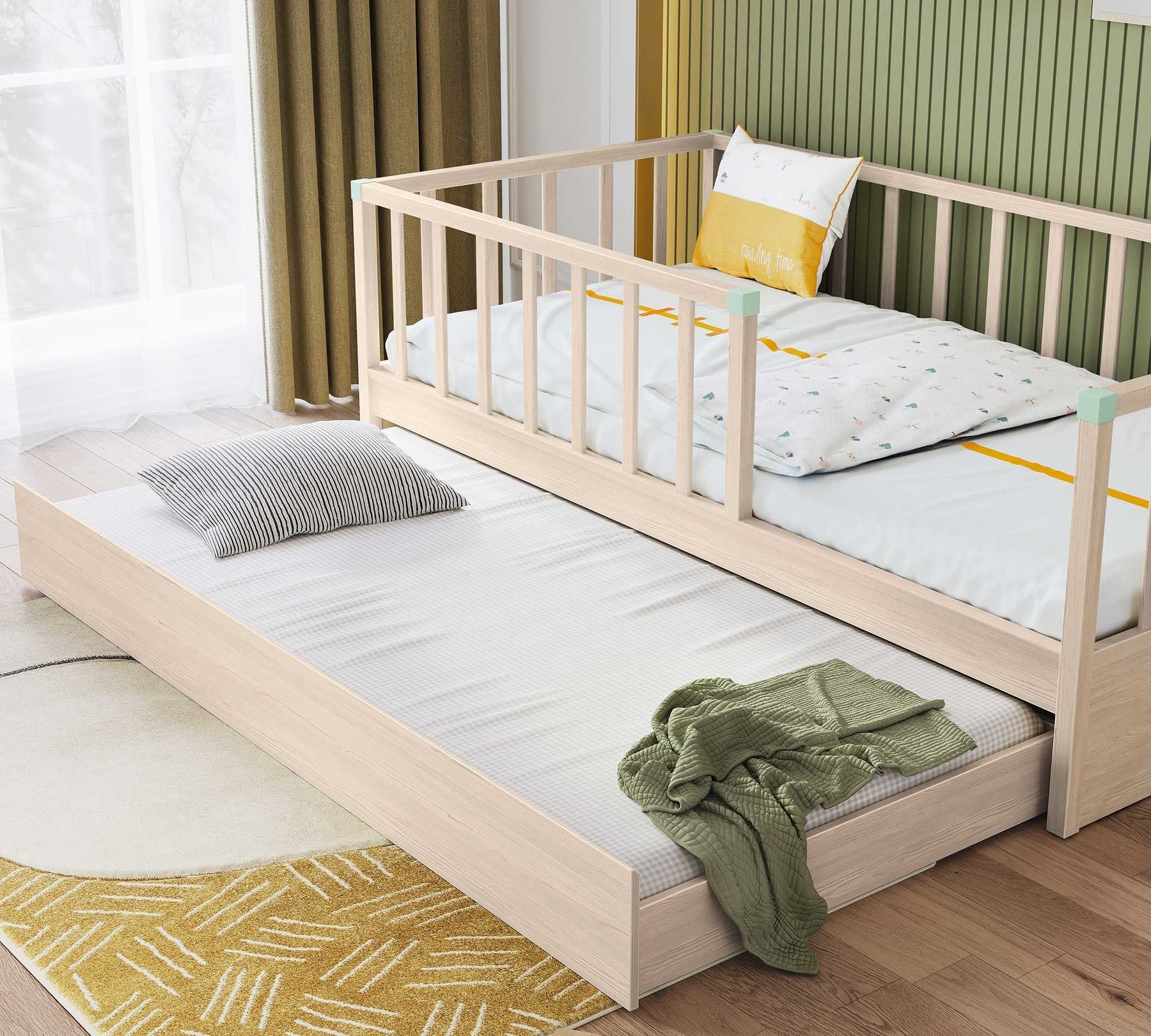 Издърпващо се легло «Montes Natural New» за матрак 90х190см