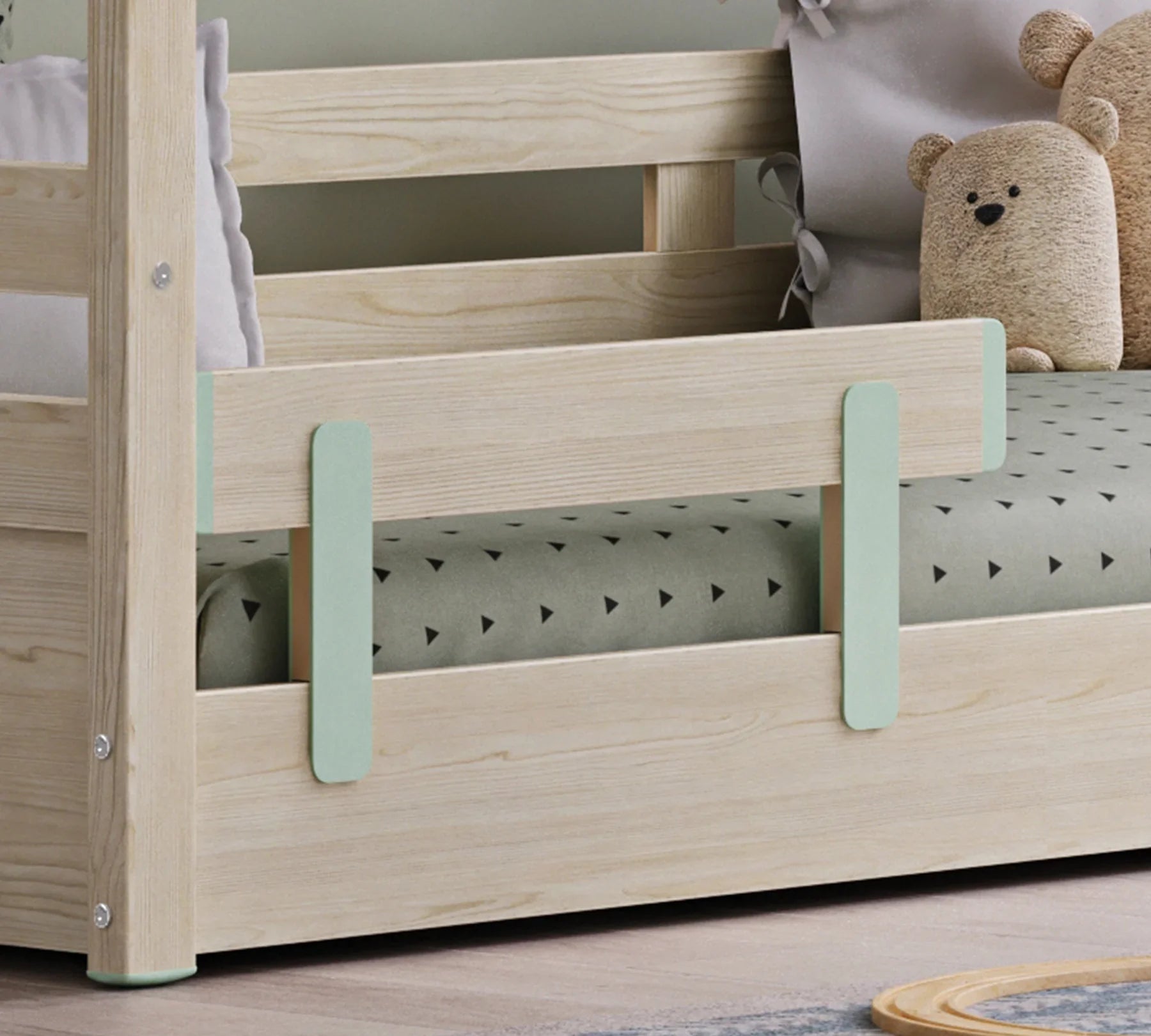 Предпазна преграда за легло «Montes Natural» с размер 72х2.5х31см