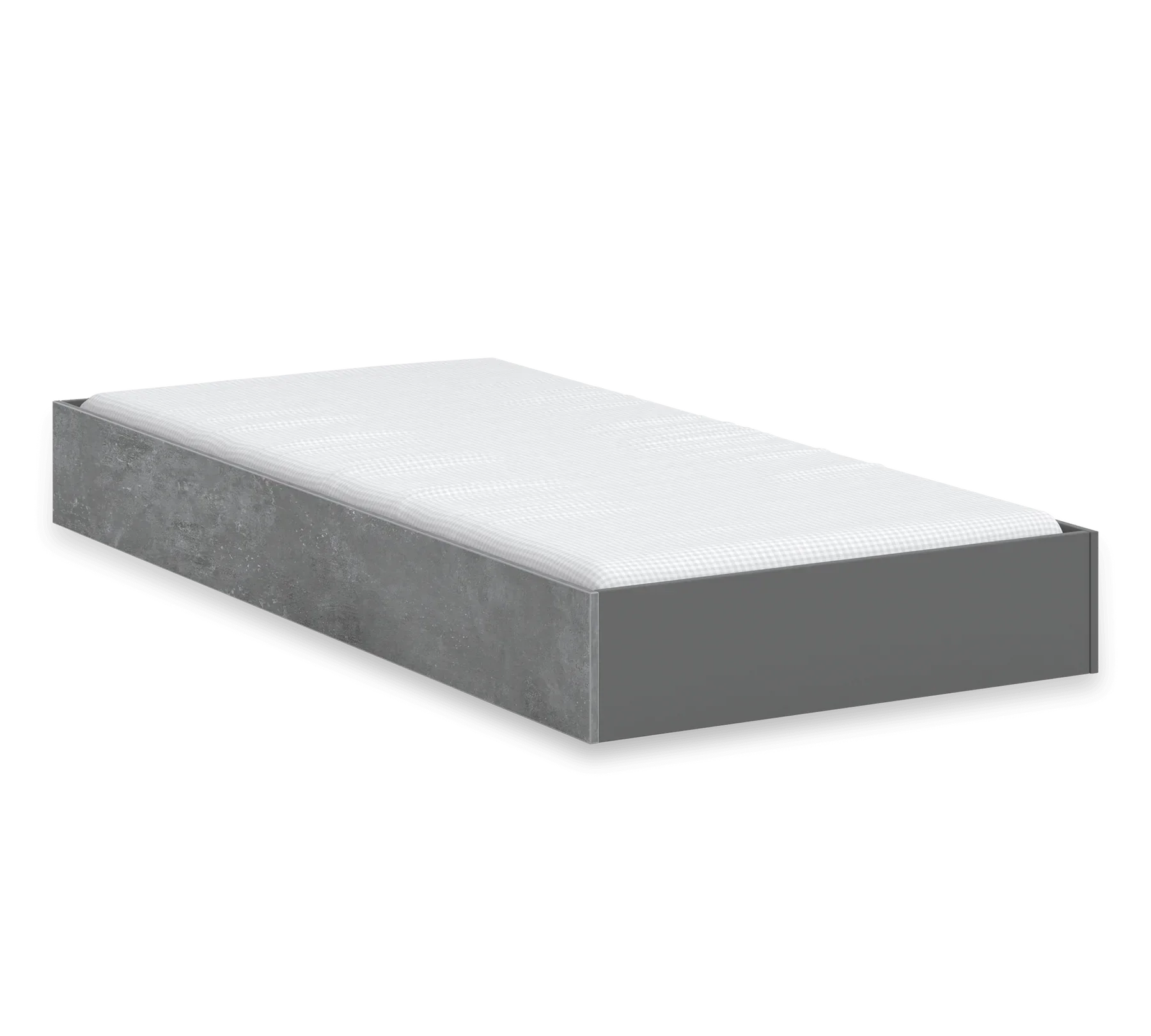 Издърпващо се легло «Space Gray» за матрак 90х190см