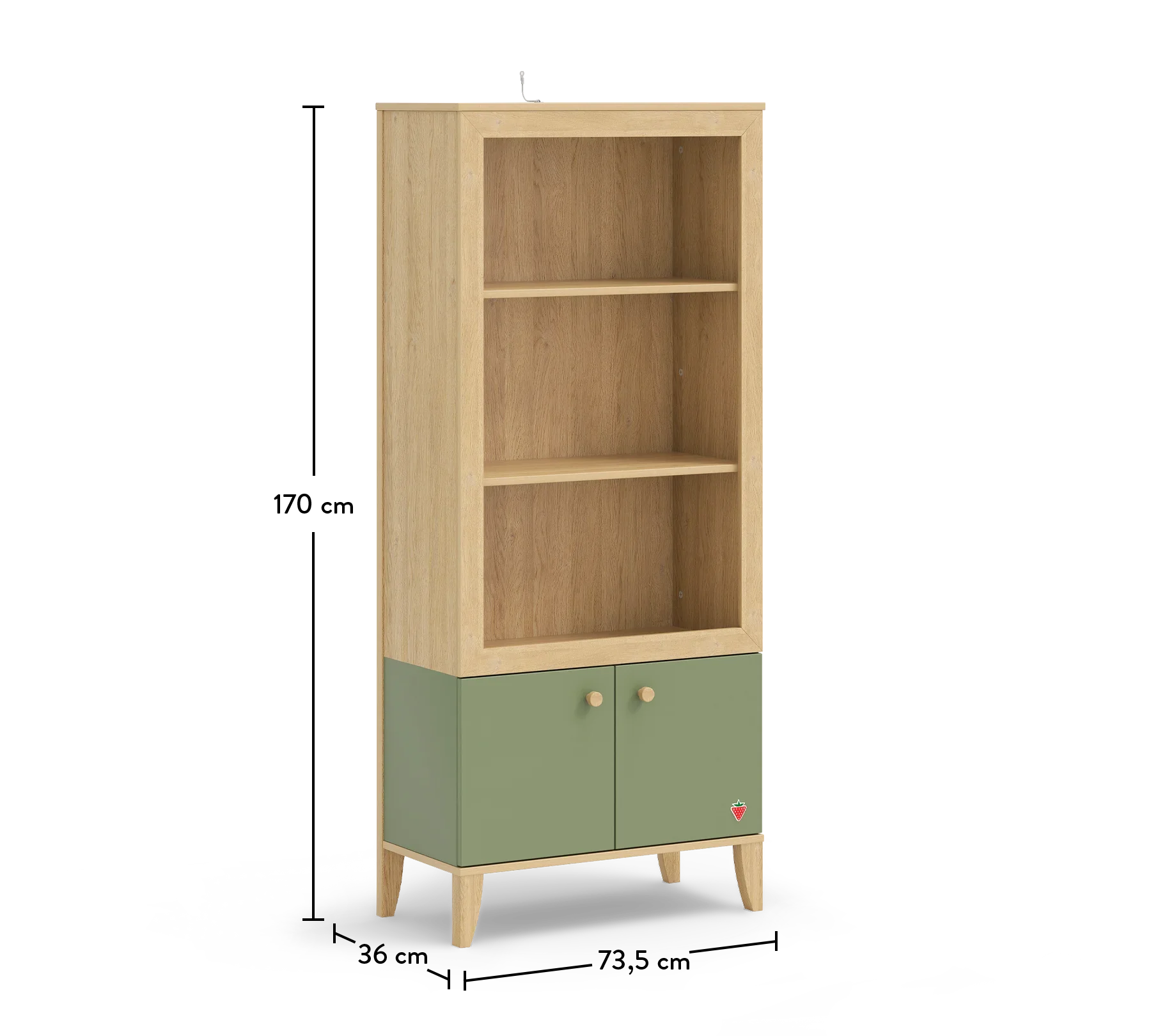 Библиотека «Loof» с размер 74x170x39см