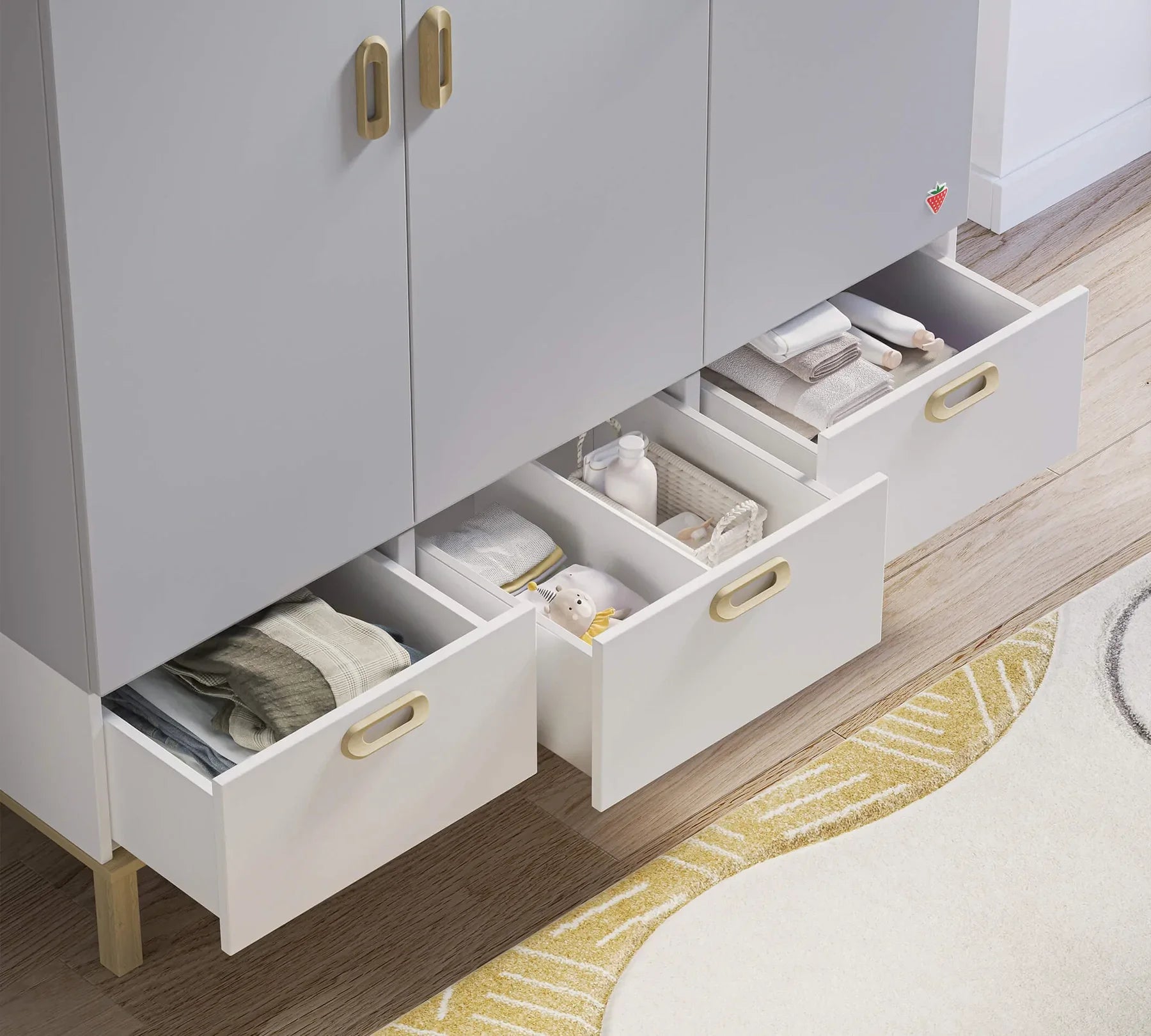 Детски трикрилен гардероб «Mino» - ширина 138см