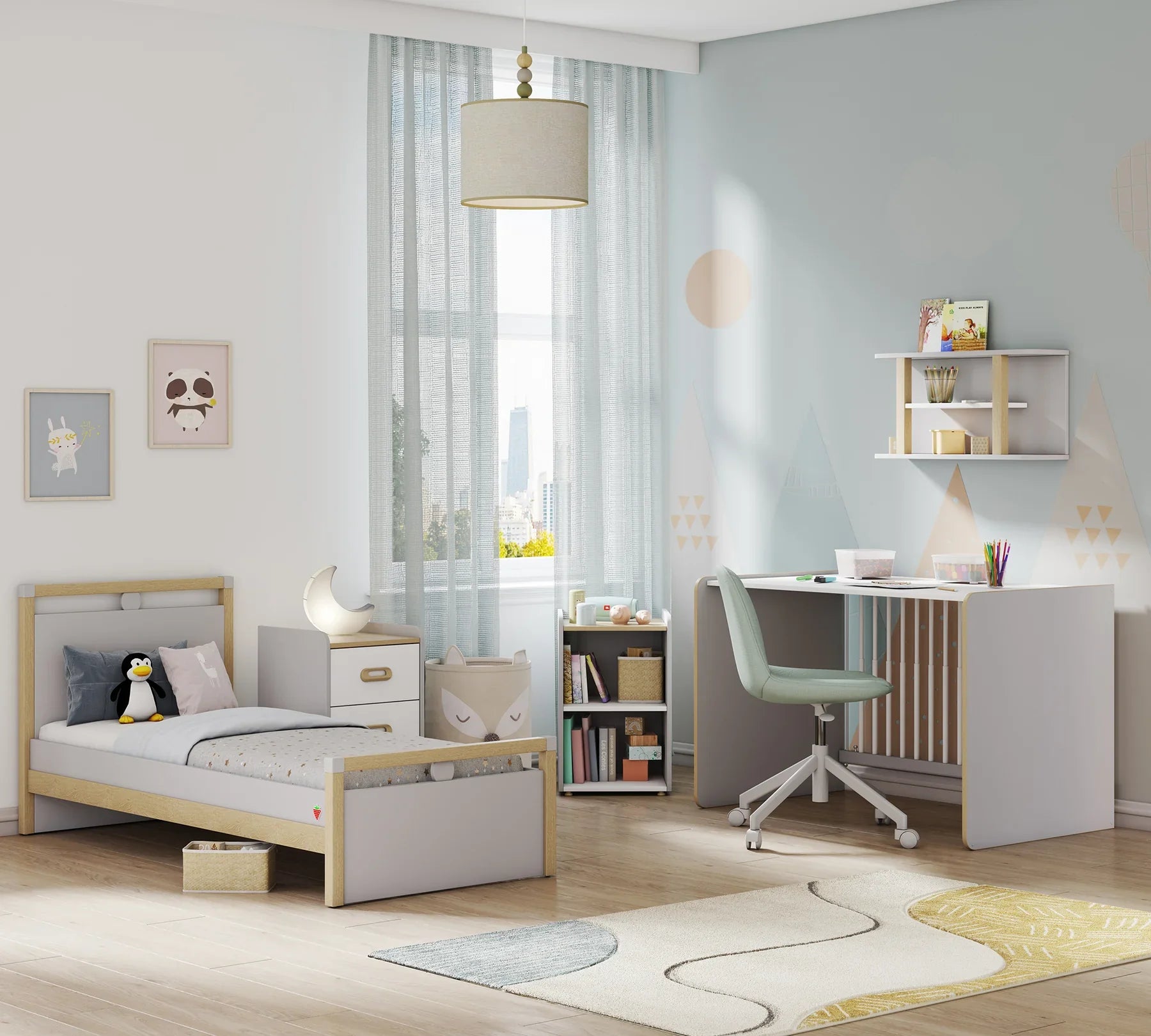 Трансформираща се бебешка кошара - легло «Baby Mino» за матраци 70x115см и 70x160cm