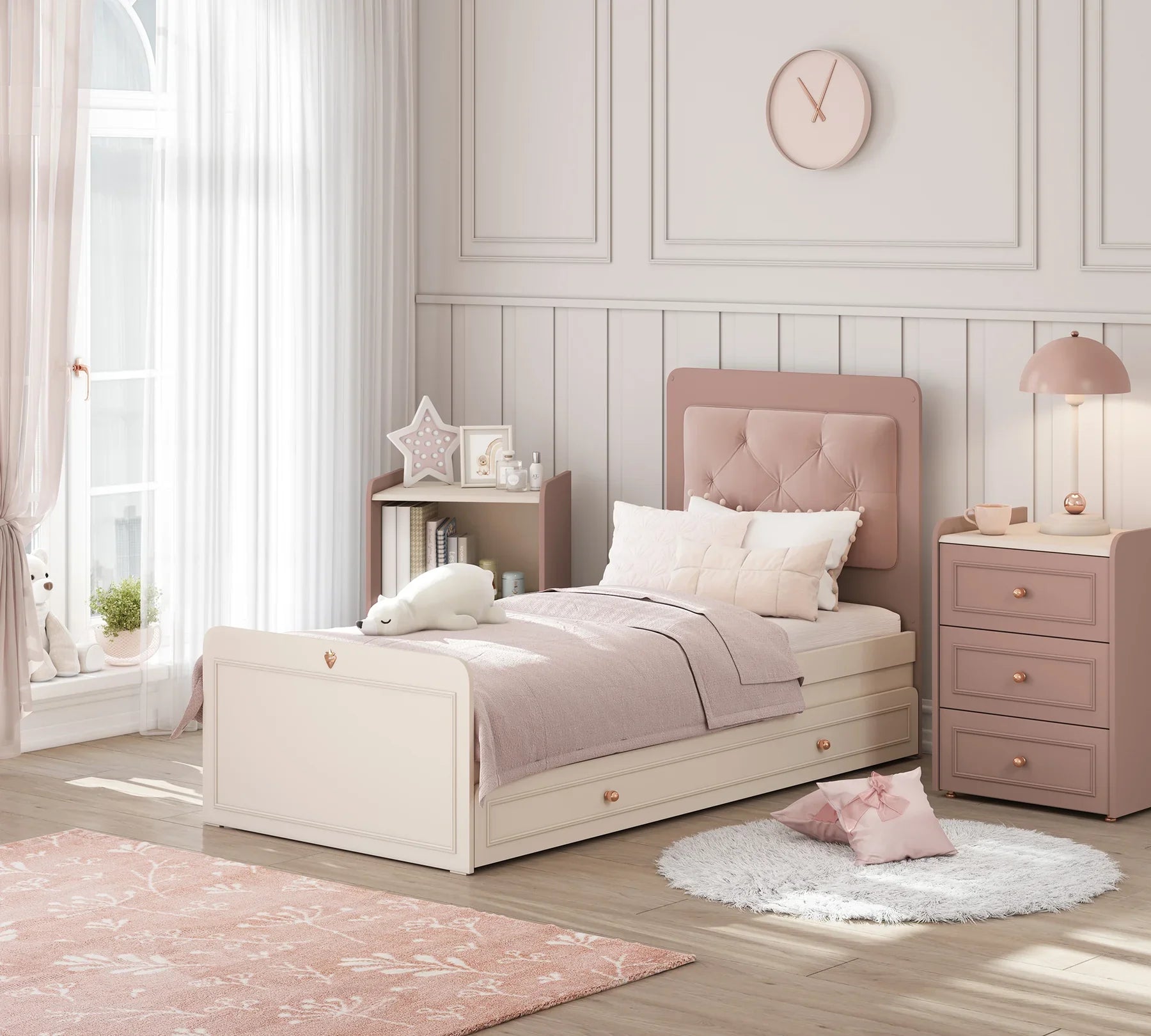 Трансформираща се бебешка кошара - легло «Elegance Baby» за матрак 80x180cm