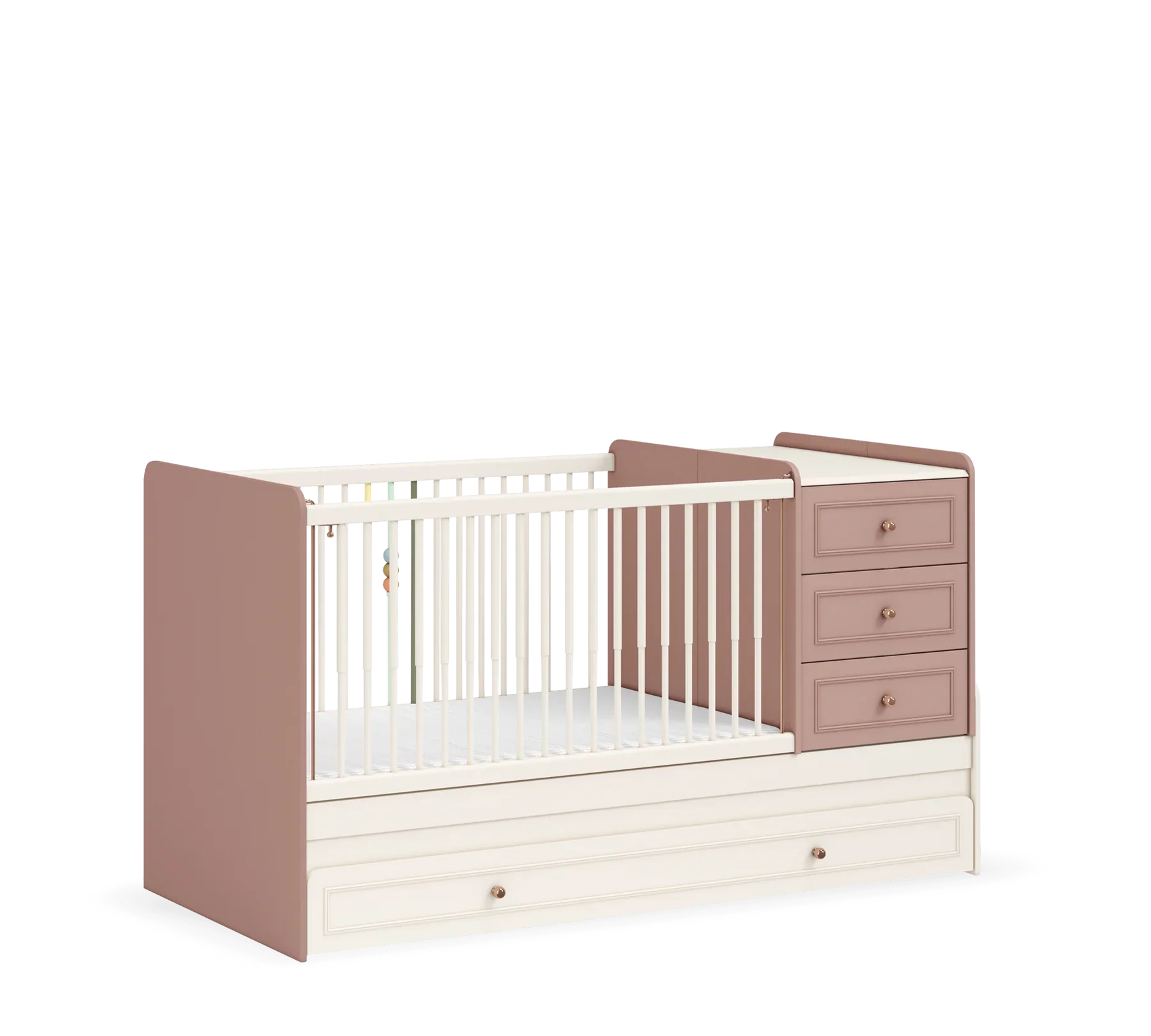 Трансформираща се бебешка кошара - легло «Elegance Baby» за матрак 80x180cm