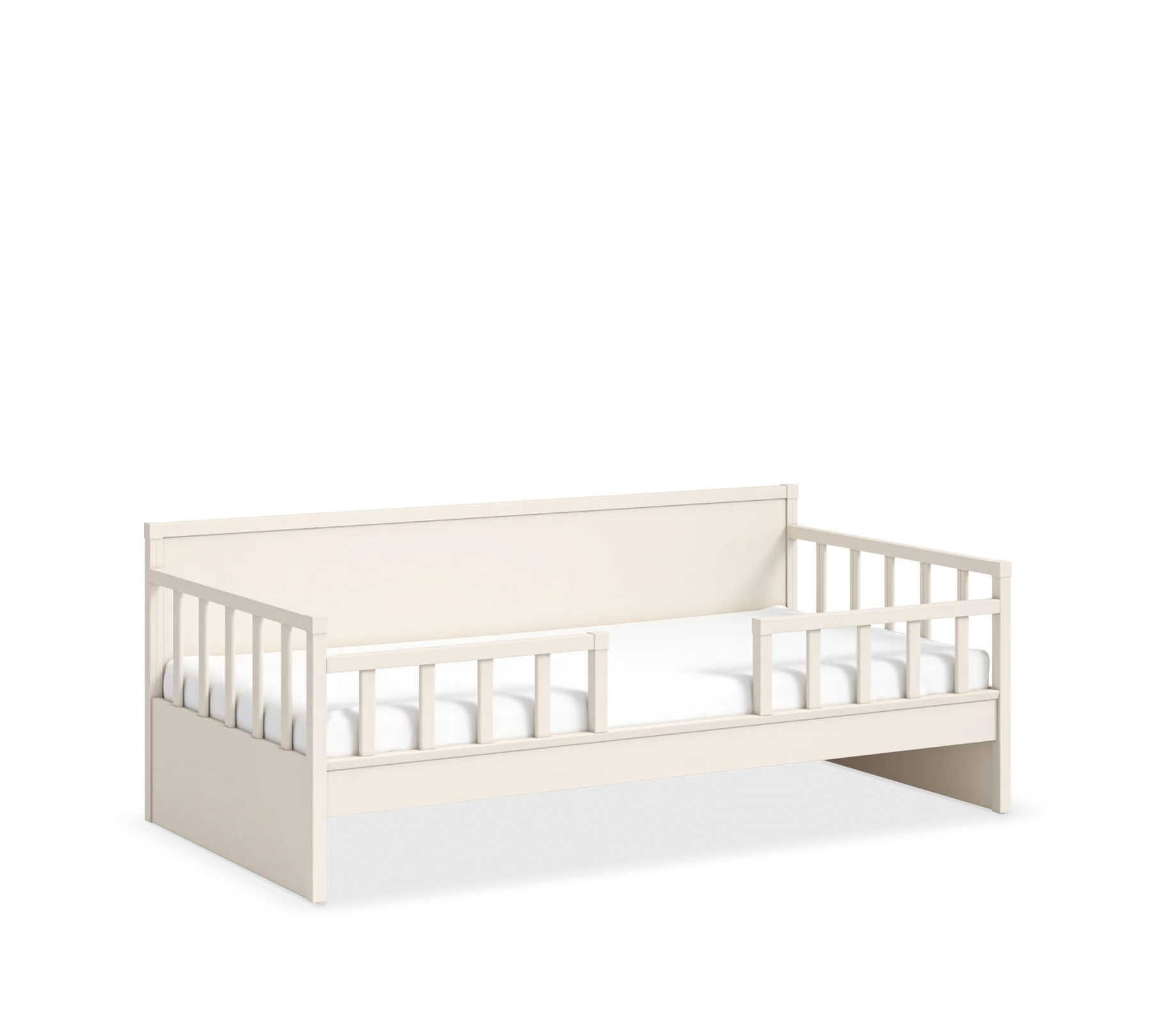 Дневно легло, цвят Крем - с регулираща се преграда, за матрак 100х200см