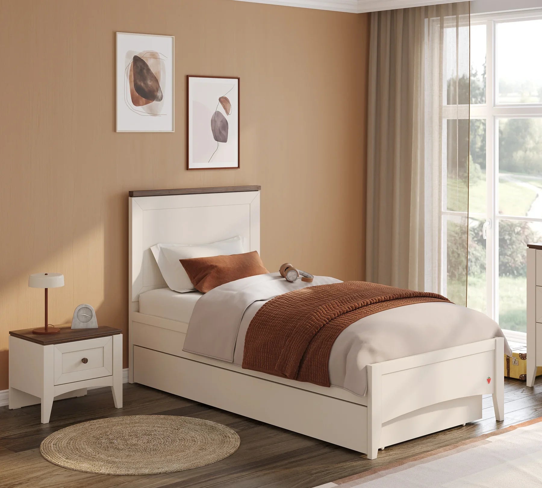 Издърпващо се легло «Lapel» за матрак 90х190см