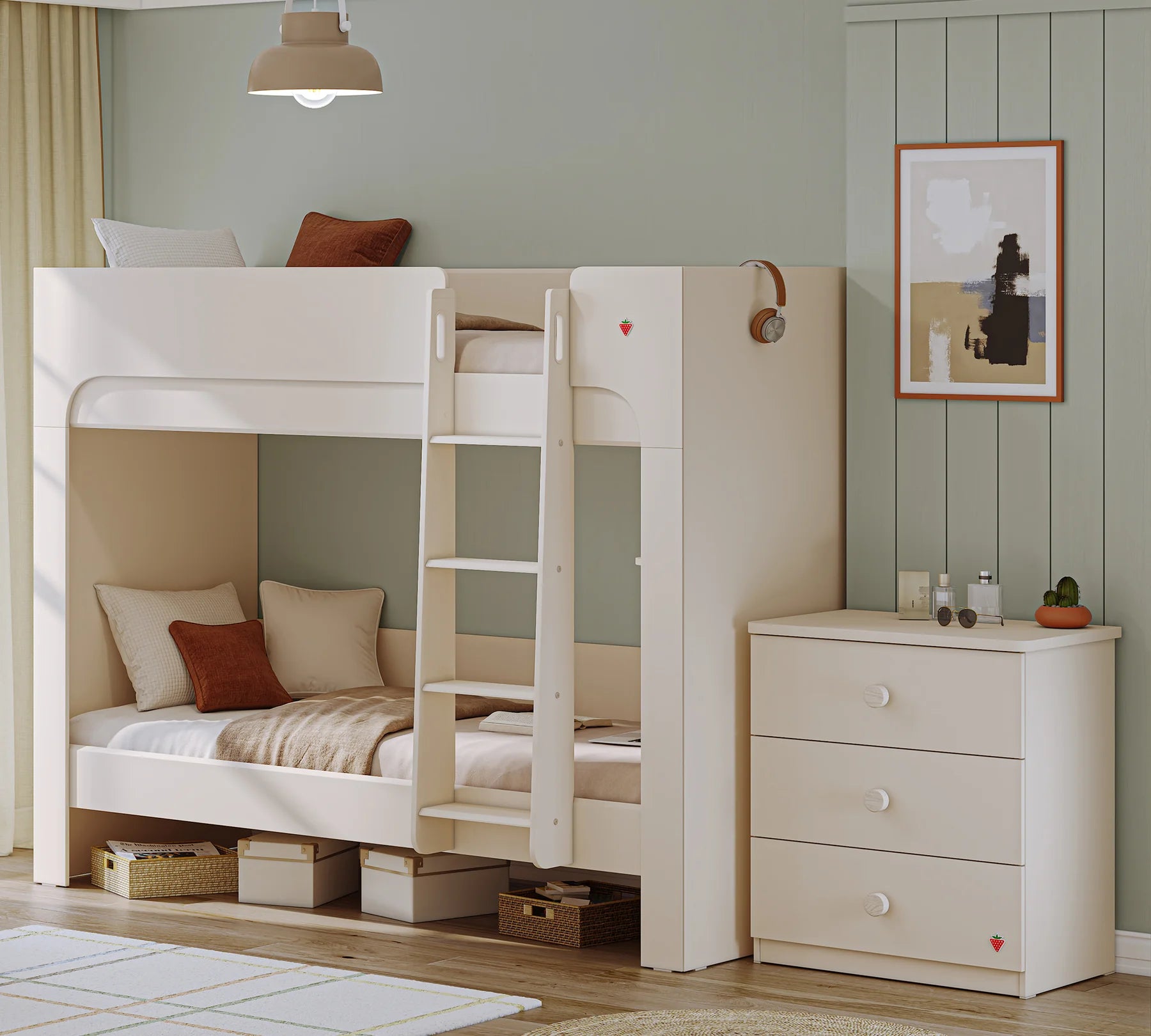 Двуетажно легло «Varia» за матраци с размер 90x200см