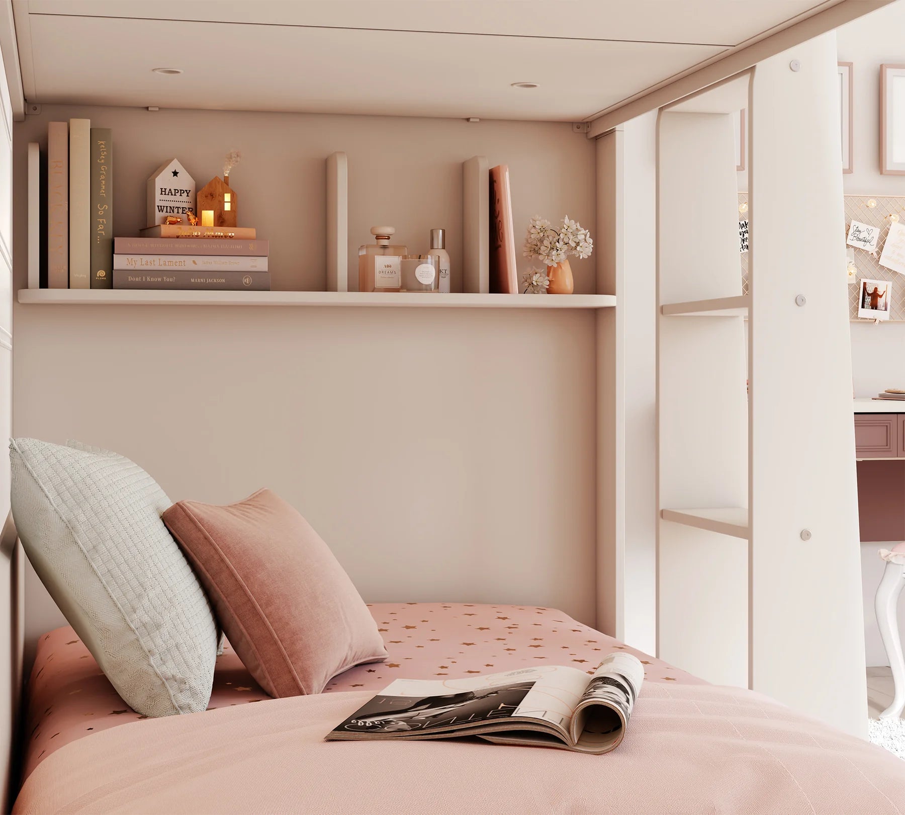 Двуетажно легло «Varia» за матраци с размер 90x200см