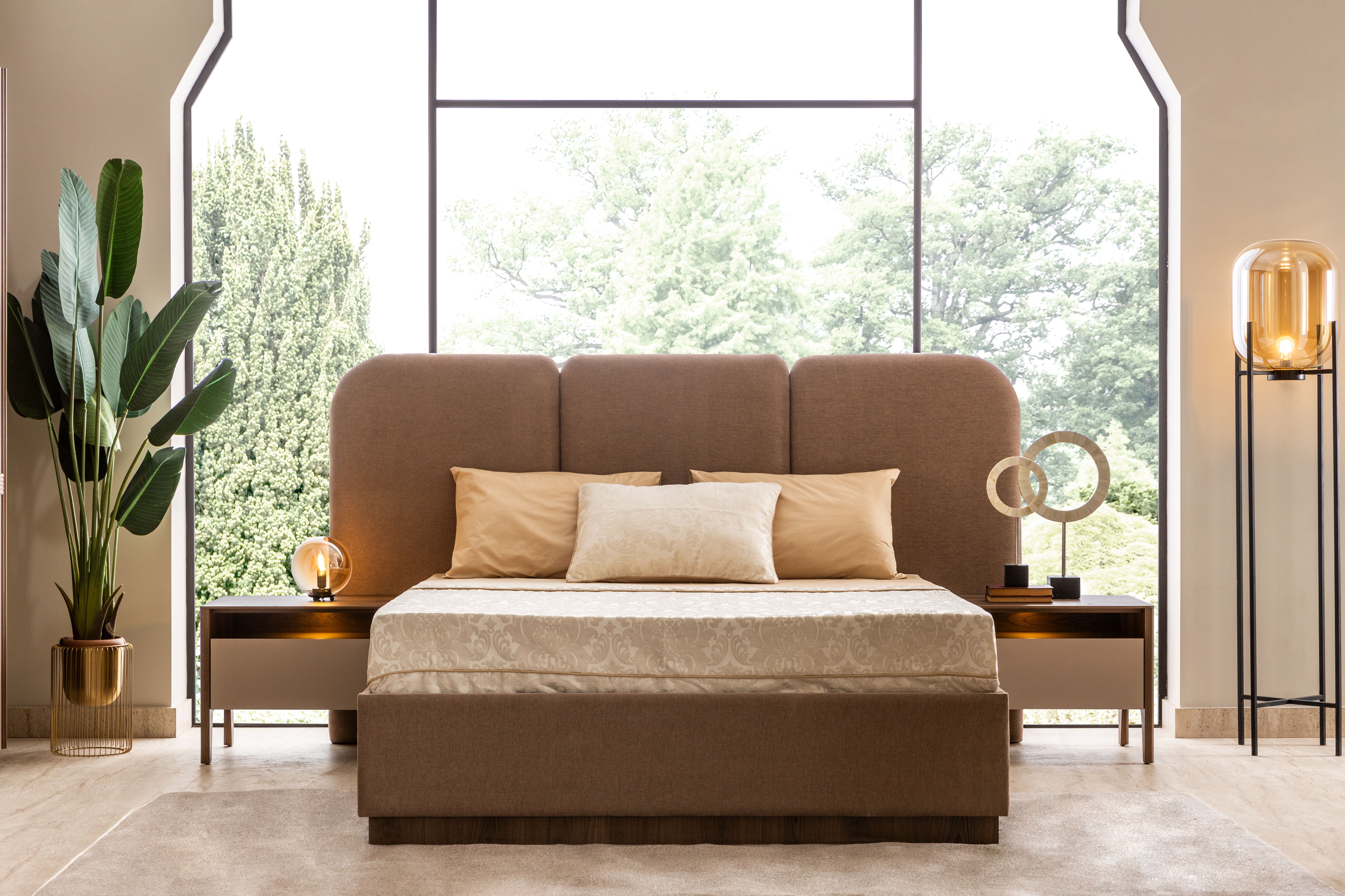 Тапицирано легло «Tilsim» с място за съхранение, повдигащ механизъм