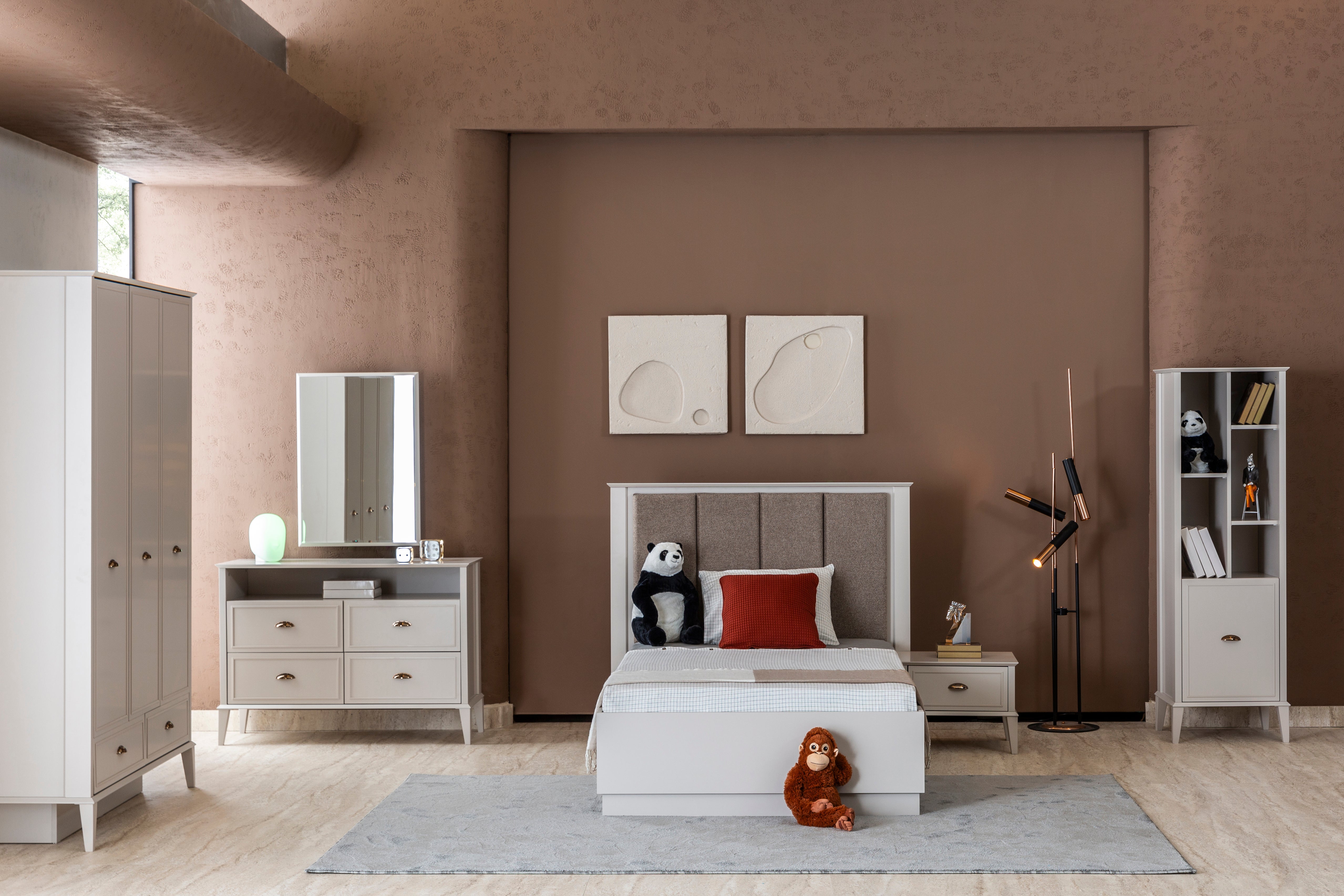 Скрин «Alacati Teen» с четири чекмеджета, размер 120х85х45см