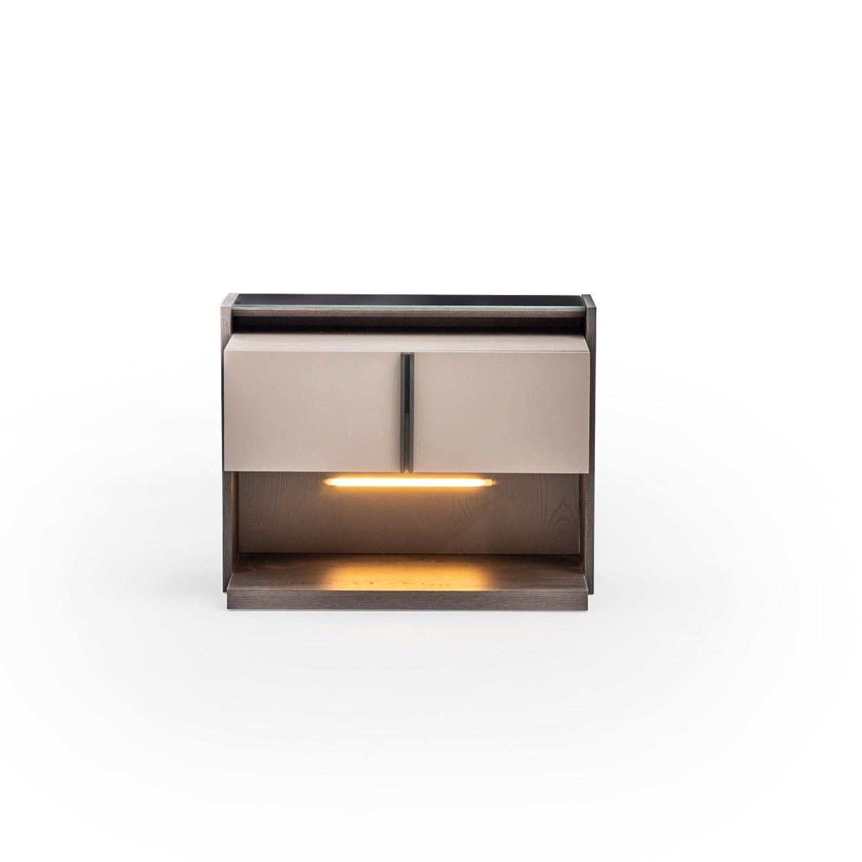 Нощно шкафче «Vitra» + чекмедже и рафт с LED осветление, размер 69х54х45см