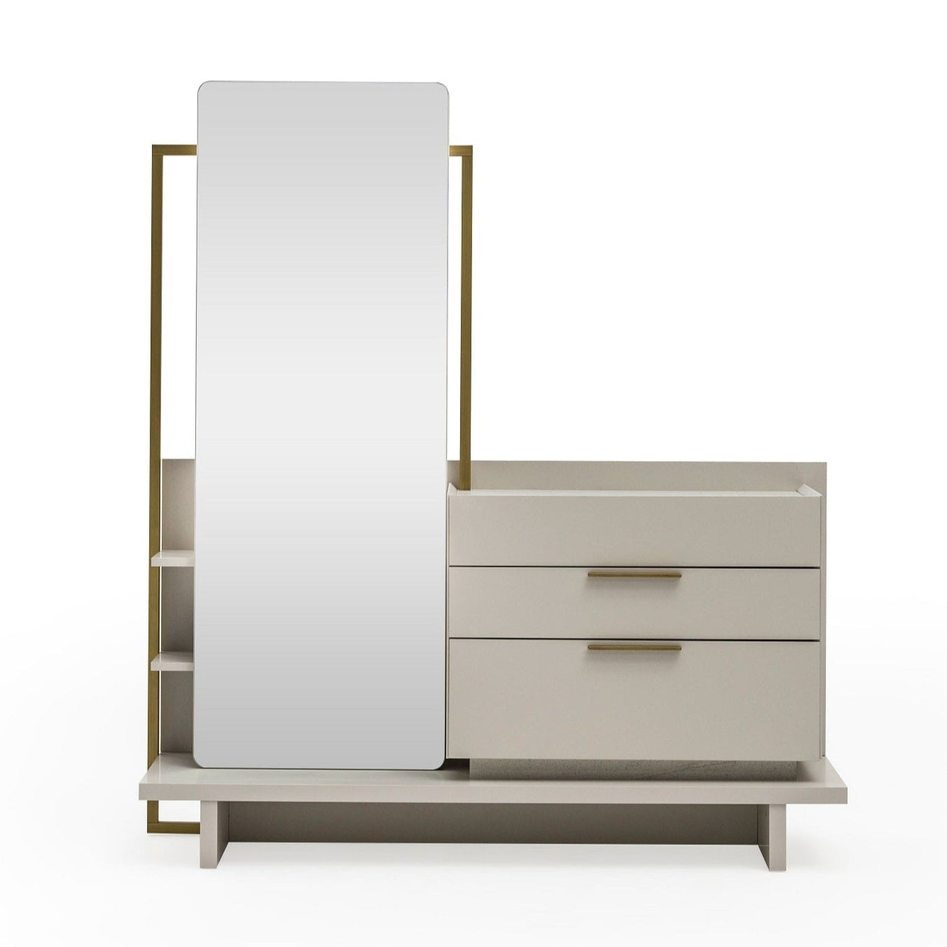 Скрин «Belek» + огледало, с три чекмеджета, размер 152х168х47см