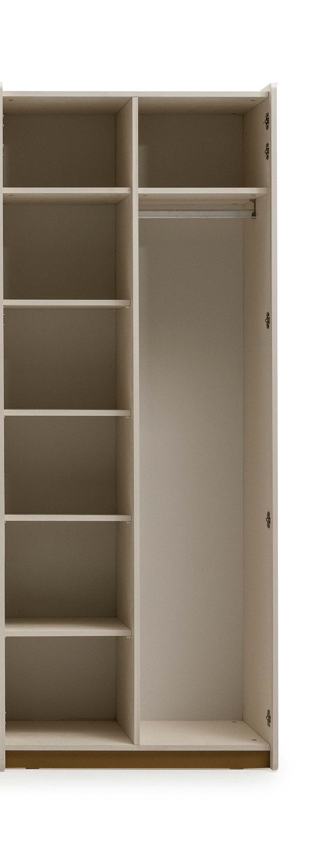 Двукрилен гардероб «Loren»- рафтове, ширина 89см