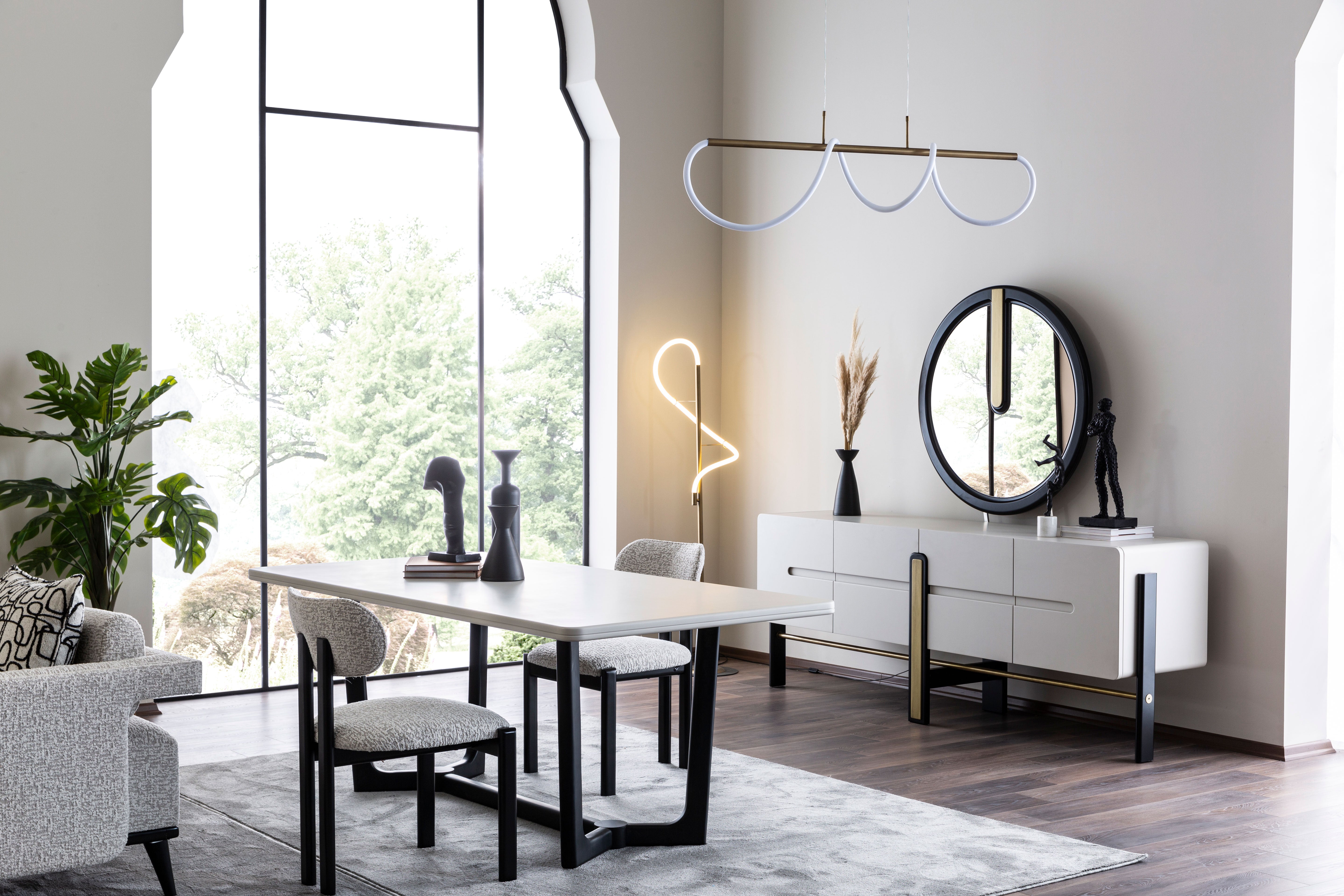 Бюфет «Bergama» + огледало, с размер 219х82х53см