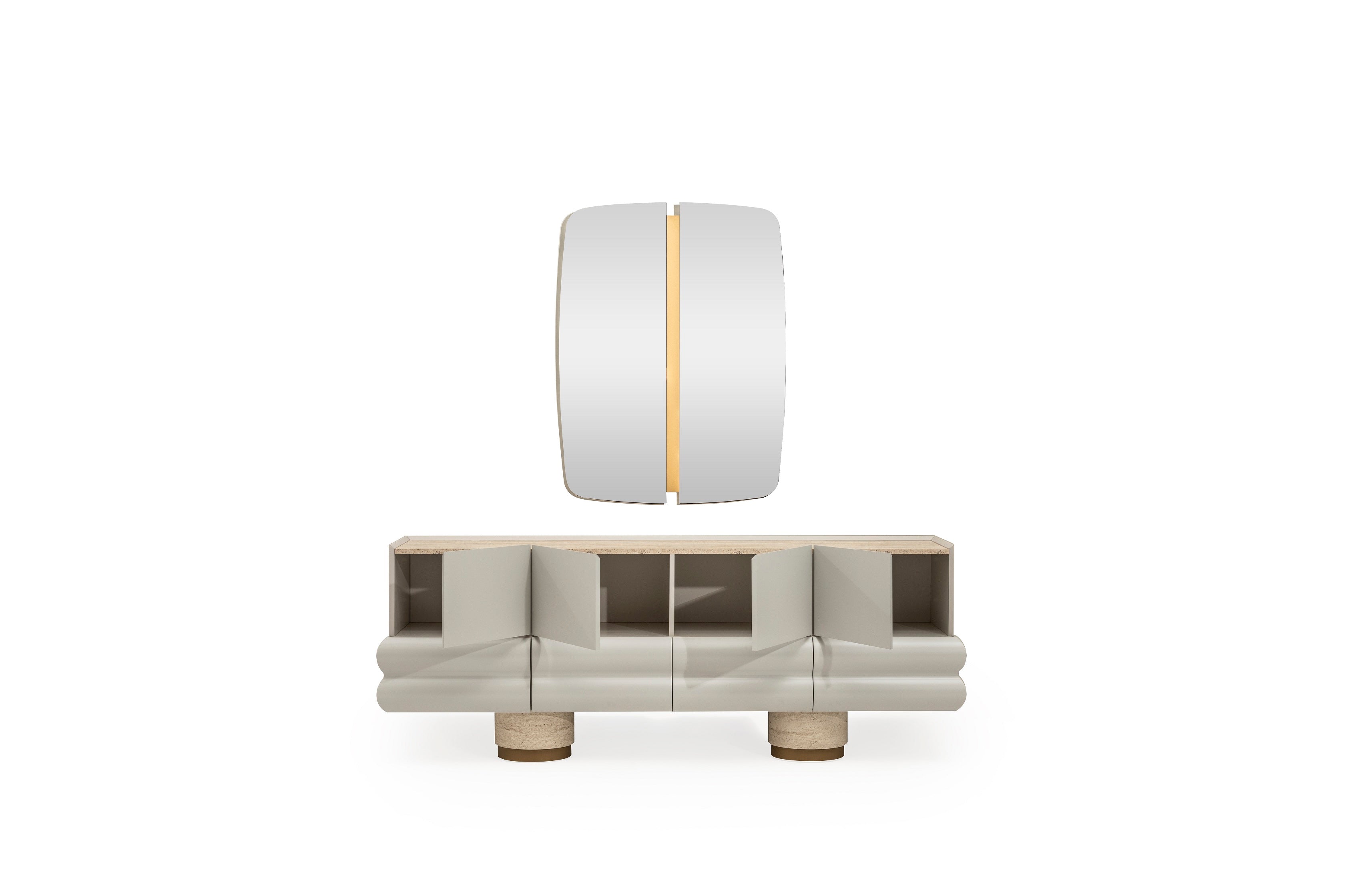 Бюфет «Milas» с осем чекмеджета, размер 218х82х53см