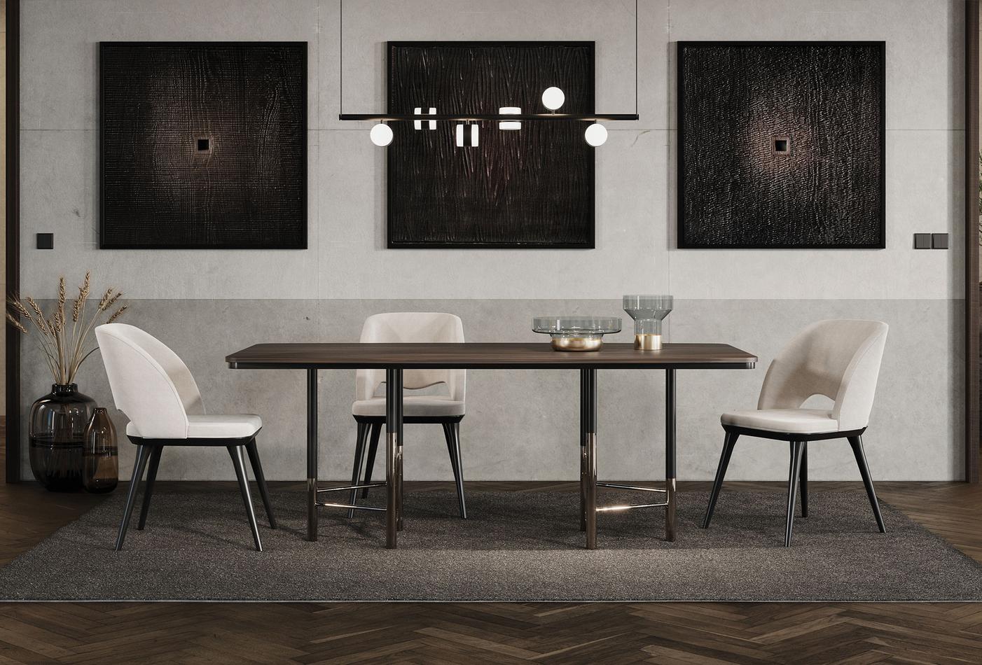 Трапезен стол «Parma» с тапицерия