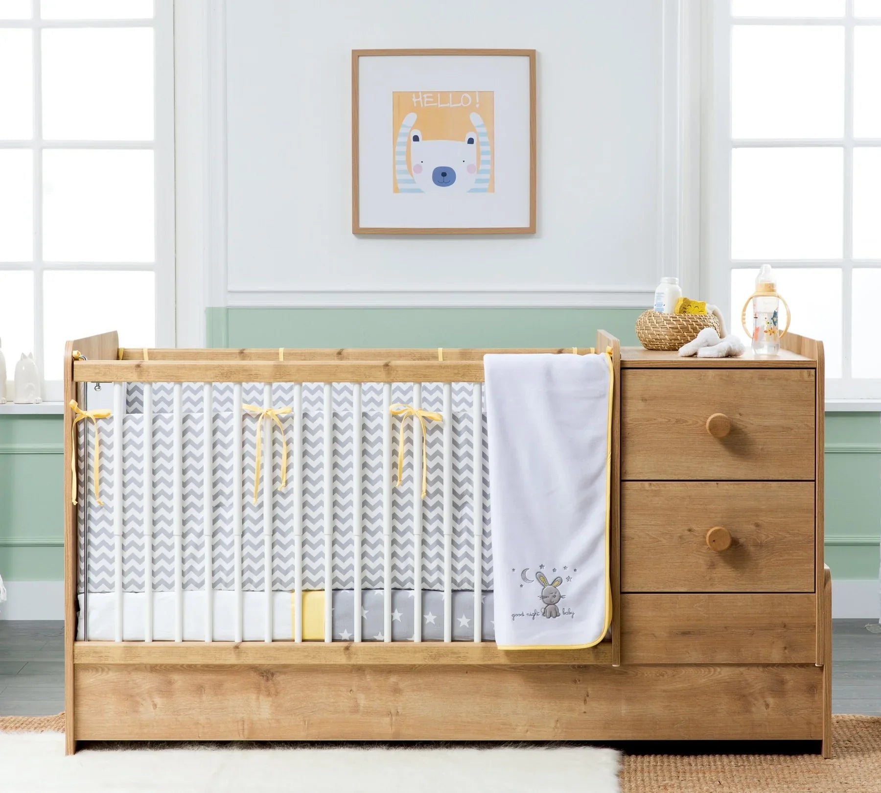 Бебешки спален комплект «Happy Nights» с размер 60x120см