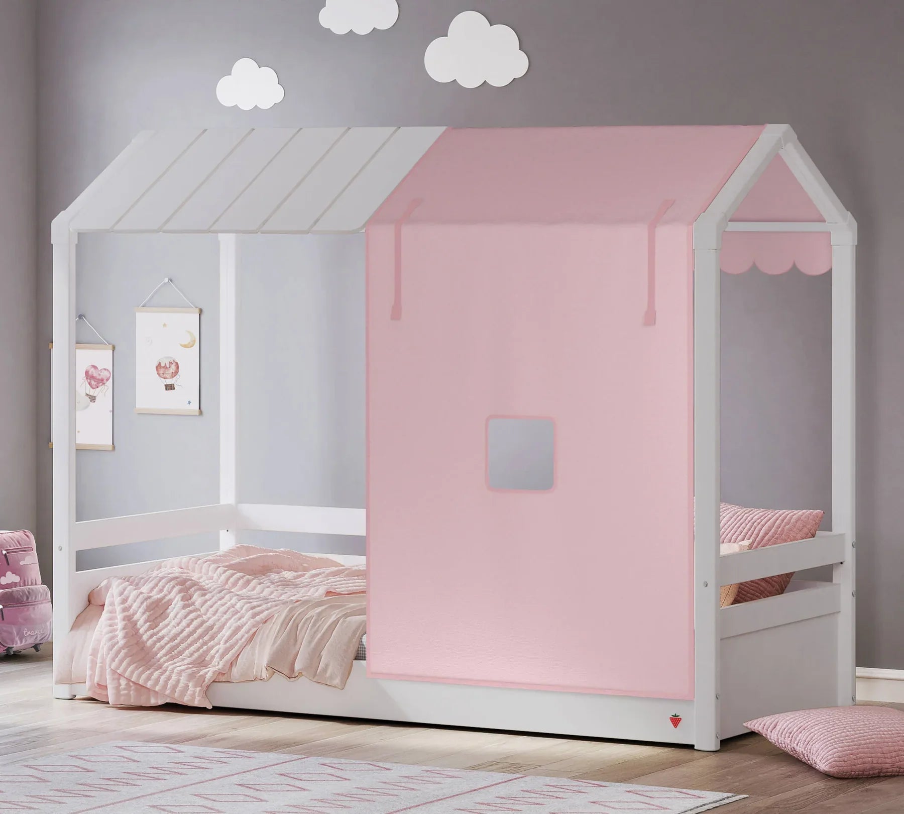 Тента за легло «Montes» цвят розов