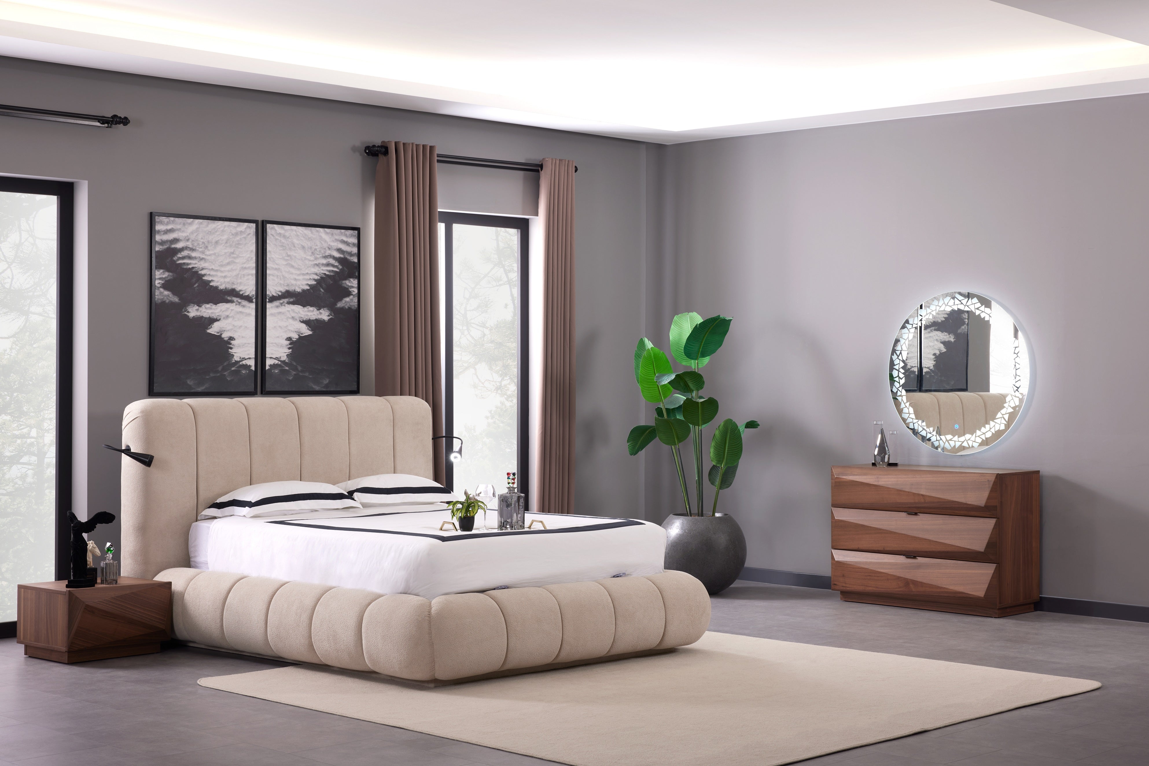 Скрин «New Carizma» с три чекмеджета, размер 120х85х51см