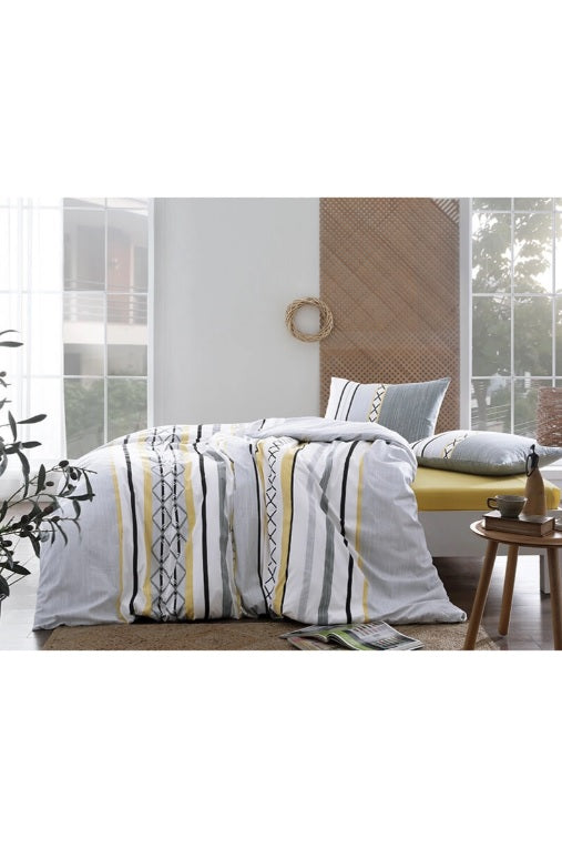 Двоен спален комплект «Floretta» - 4 части, памук ранфорс