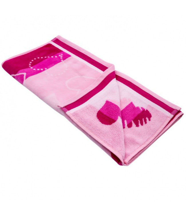 Плажна хавлия «Love Story Pembe» памук, кадифе, размер 70х140см