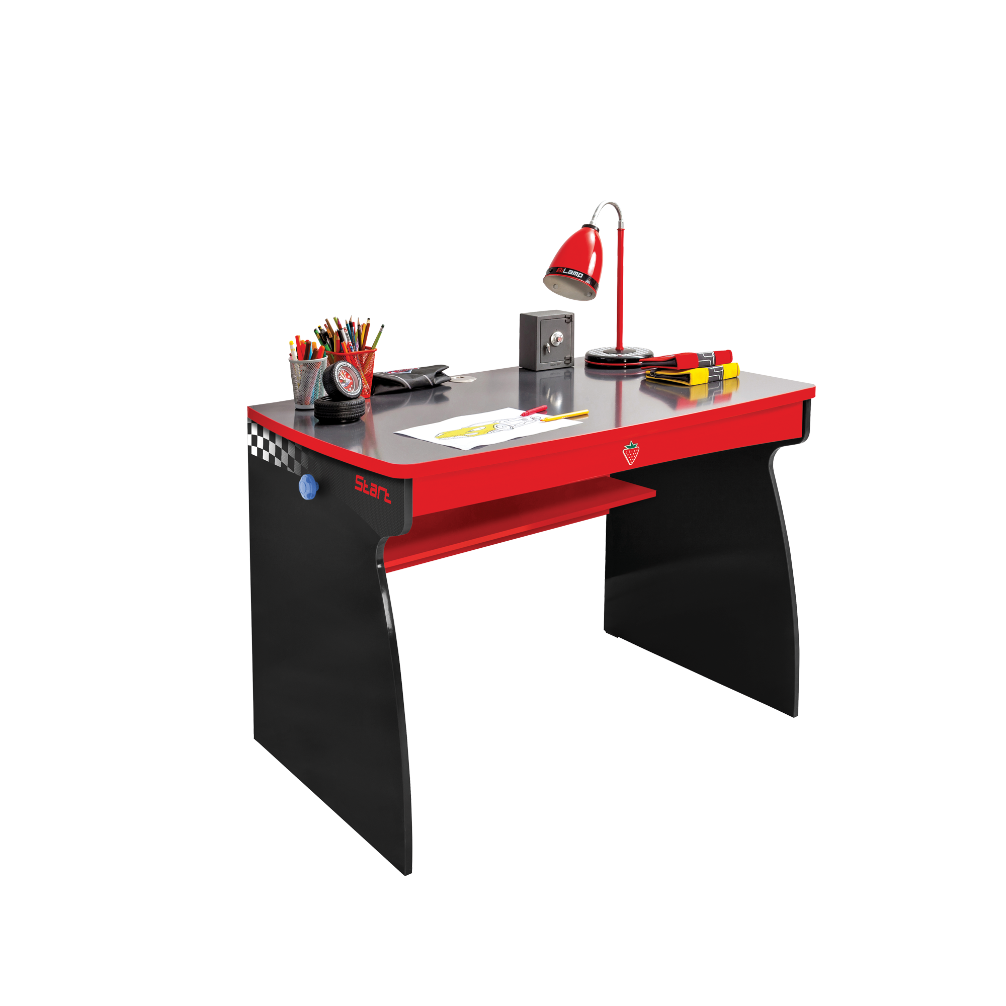 Бюро «Champion Racer St» + чекмедже с органайзер и закачалка, размери 107х76х68