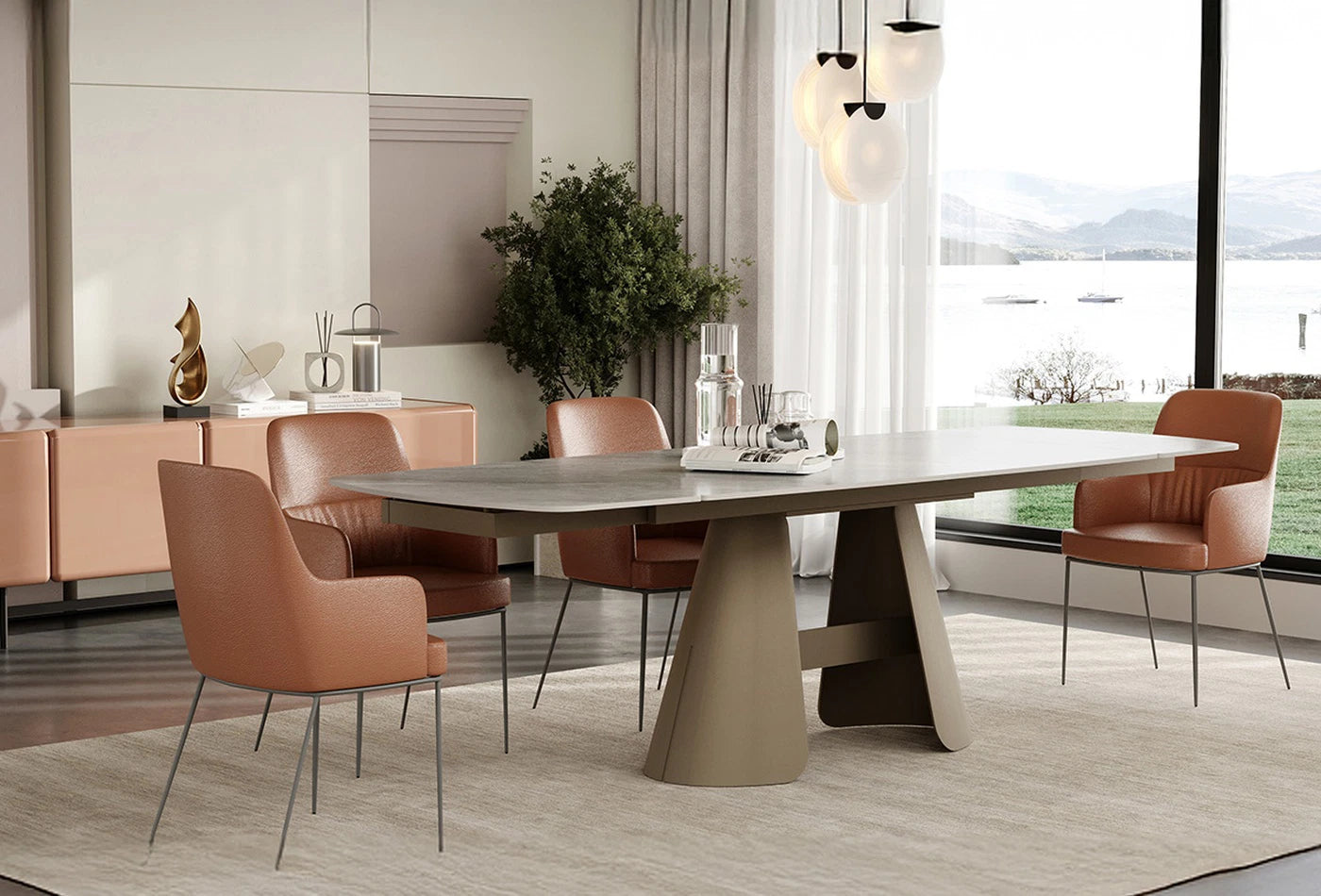 Трапезна разтегателна маса «Salda» с размер 180х76х90см