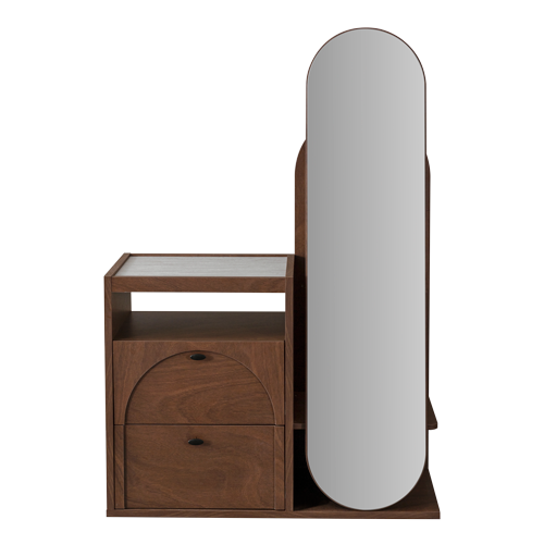 Скрин «Malaga» + голямо огледало, с две чекмеджета, размер 110х162х45см