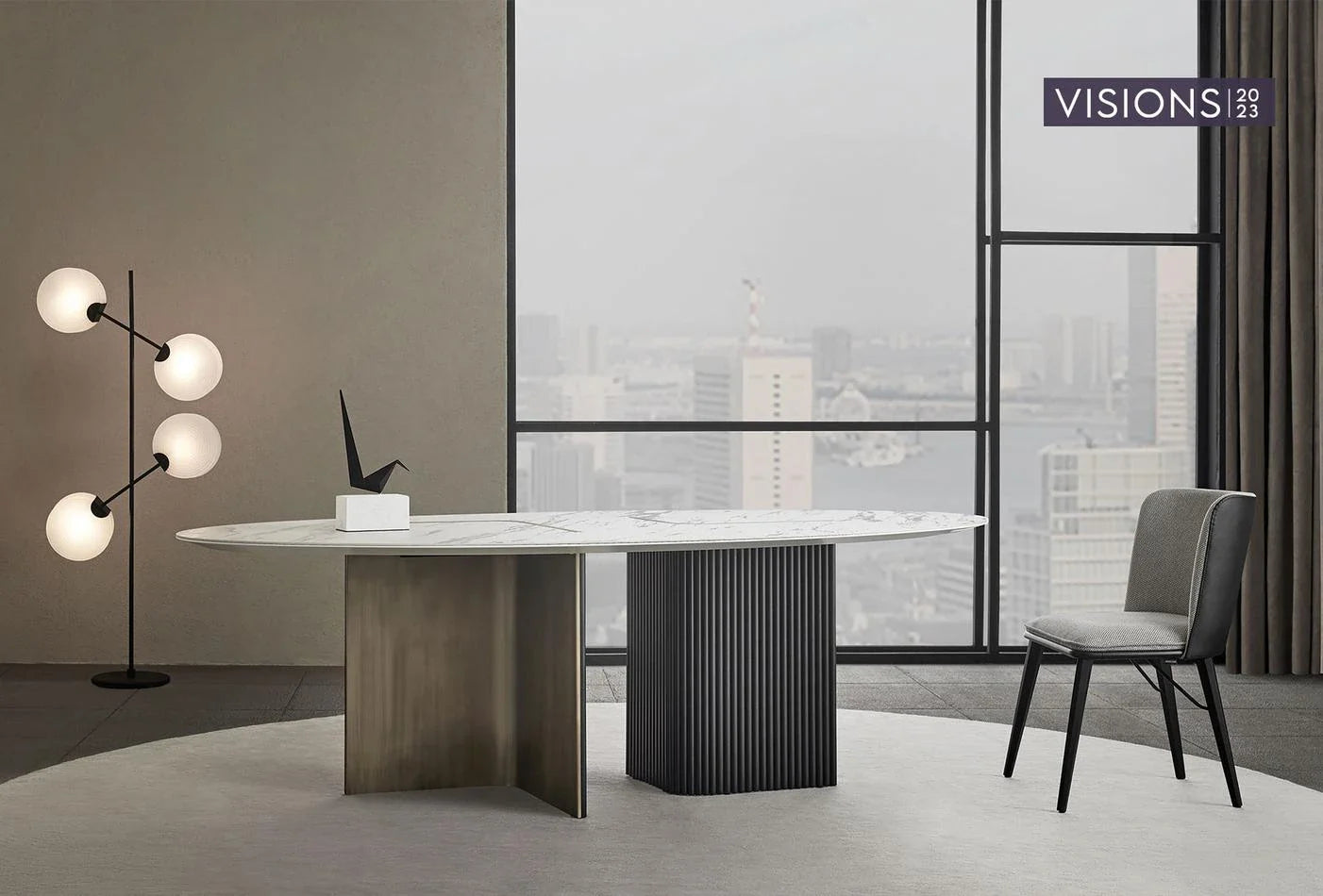 Трапезна маса «Nagoya» + керамичен плот, размер 240х77х116см