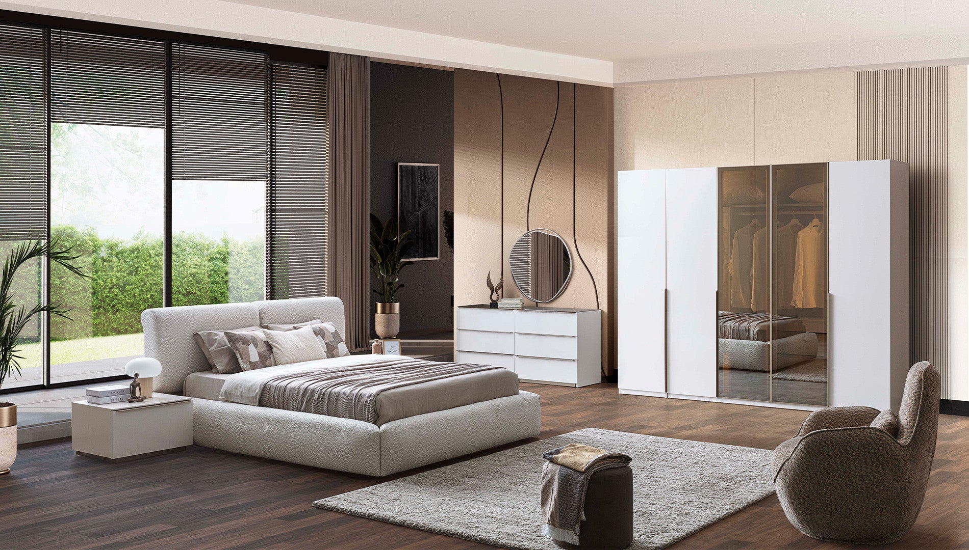 Нощно шкафче «Noble» + чекмедже, размер 65х38х50см