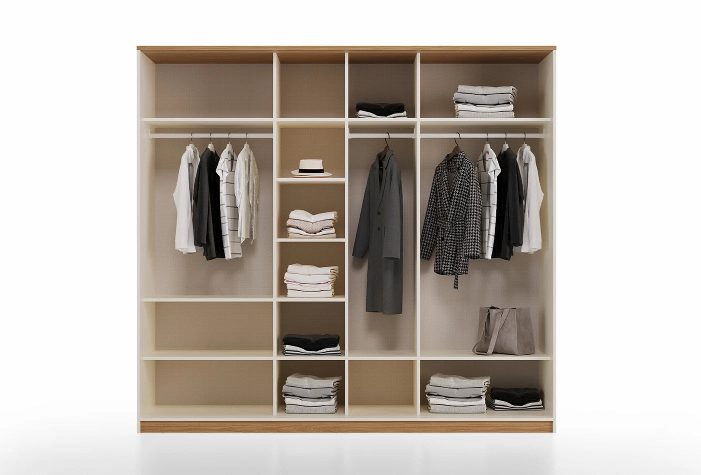 Гардероб с плъзгащи врати «Marsana» с огледална врата, ширина 240см