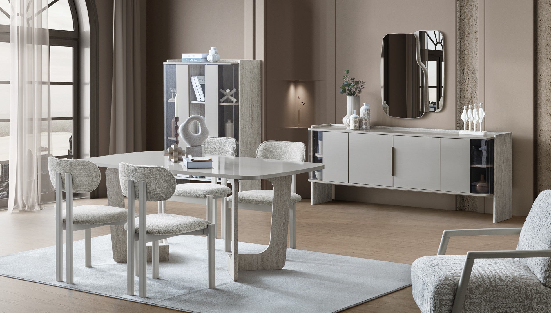 Трапезен стол «Point» с тапицерия