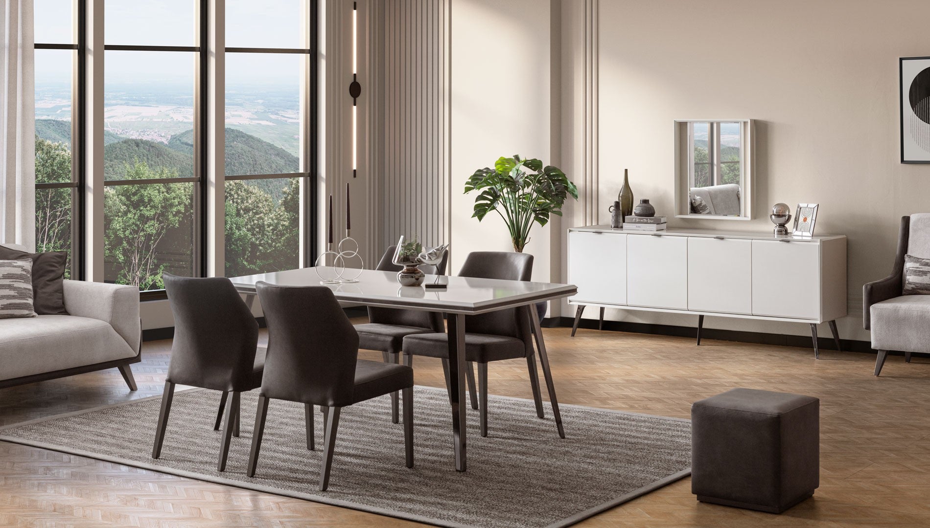 Трапезен стол «Sirius» с тапицерия