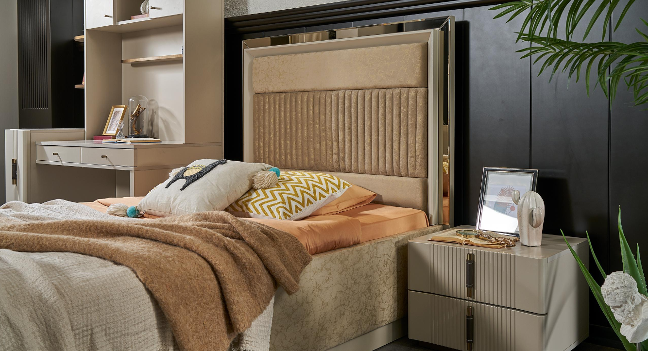 Тапицирано легло «Crea Teen» с място за съхранение, повдигащ механизъм