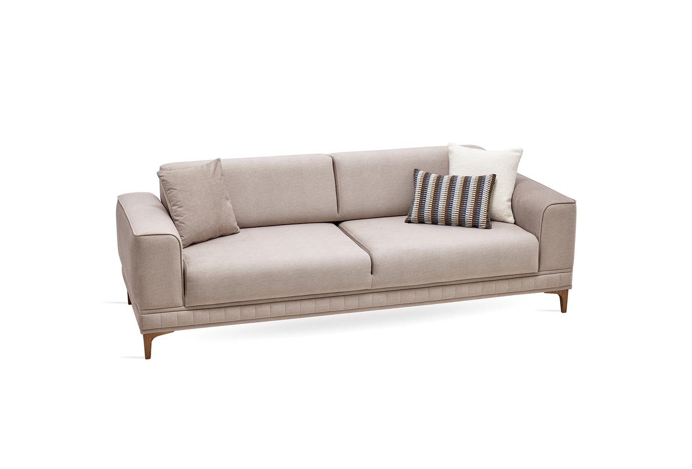 Триместен диван «Pavia» + 3 декоративни възглавници, ширина 238см