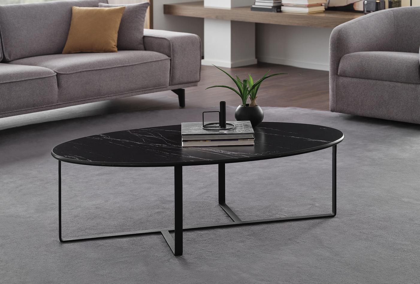 Холна маса «Padme Ellipse» с размер 125х40х69см