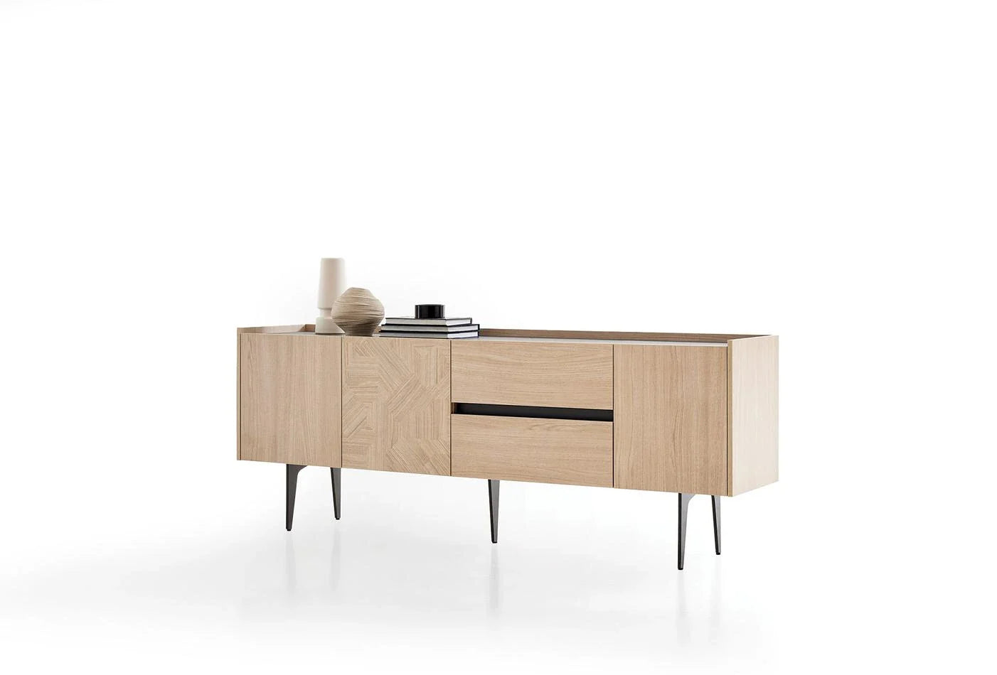 Бюфет «Terra» с две чекмеджета, с LED осветление, размер 209х80х47см