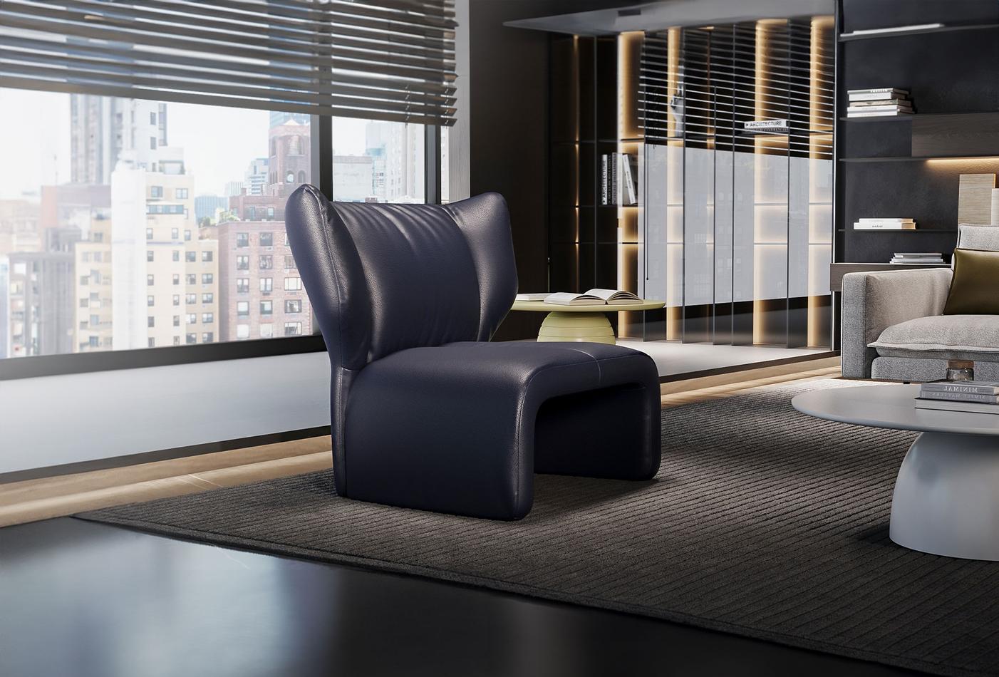 Кресло «Puddle» - естествена кожа