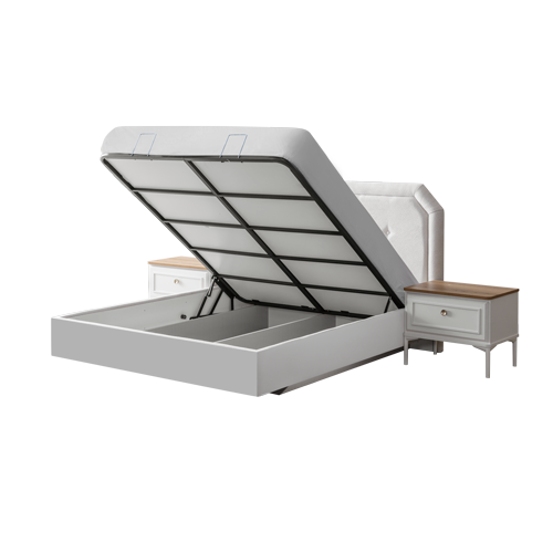 Тапицирано легло «Modern country» с място за съхранение, повдигащ механизъм