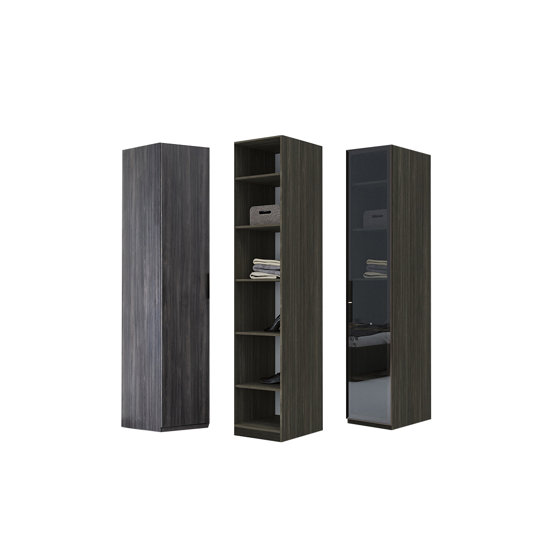 Модулен гардероб «Adessa» - 4 модула, с осветление, стъклени врати