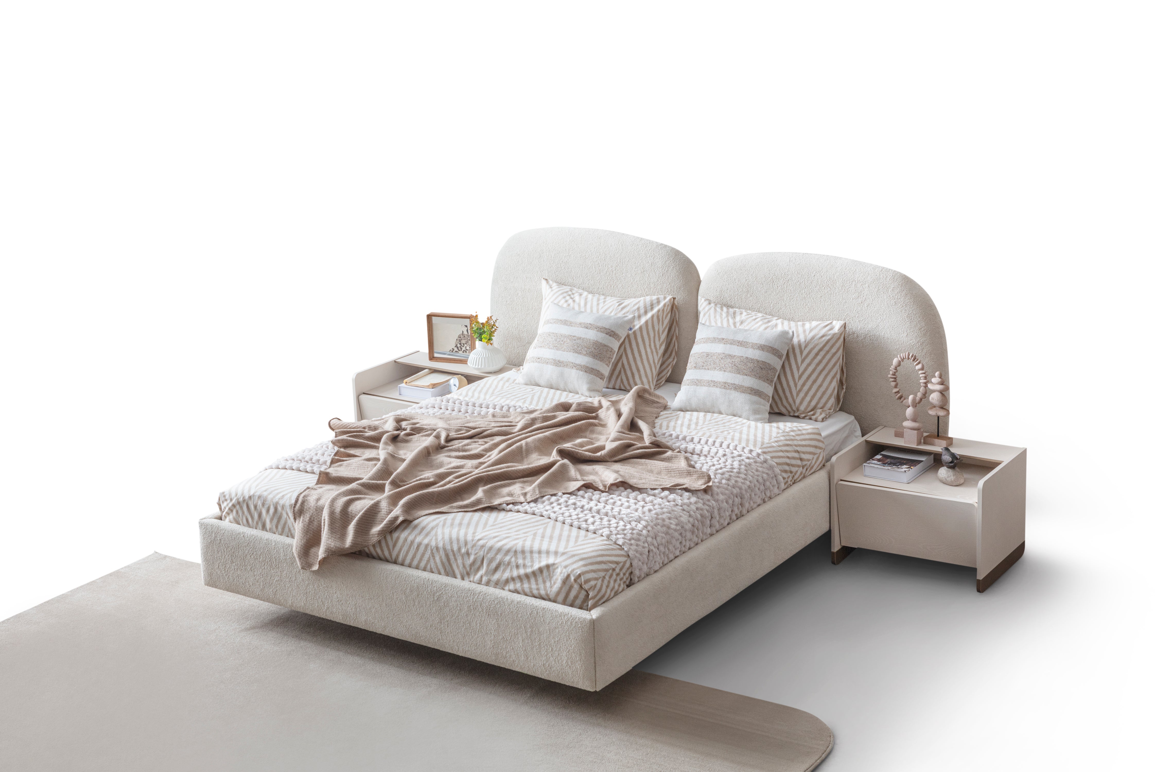 Нощно шкафче «Japandi» + чекмедже, размер 60х43х47см