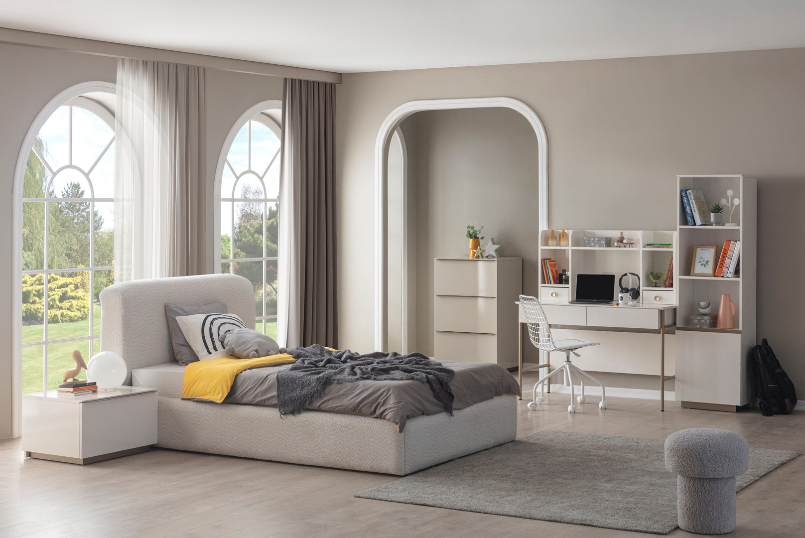 Скрин «Noble Teen» с три чекмеджета, размер 65х105х52см